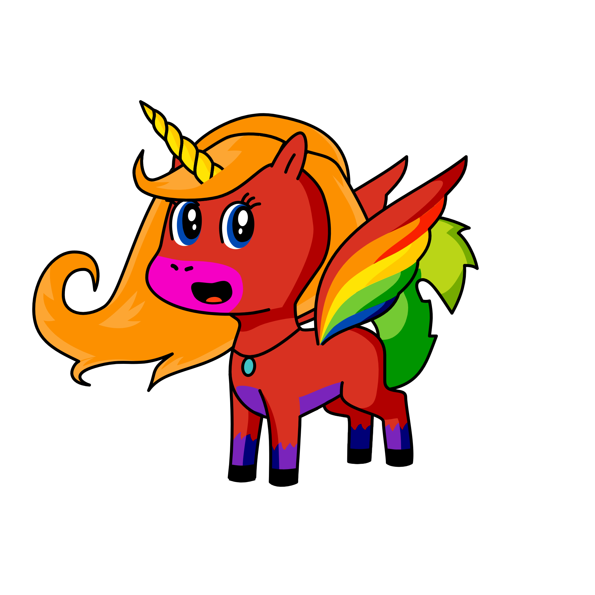 rainbow, the unicorn