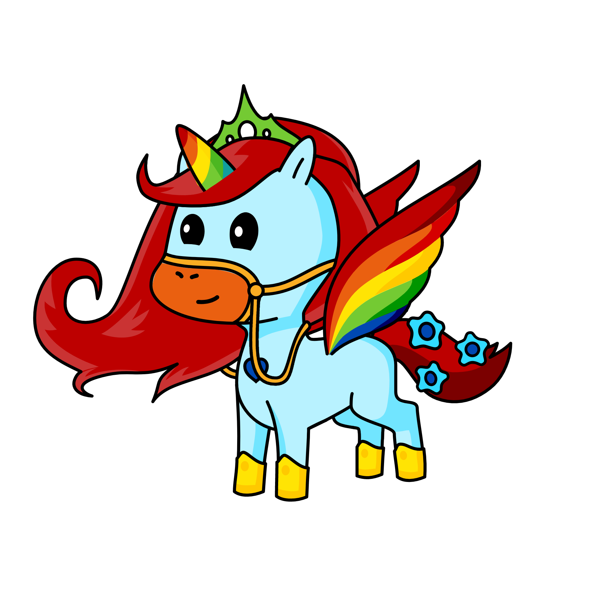 Rainbowcorn (host of unicorn day), the unicorn