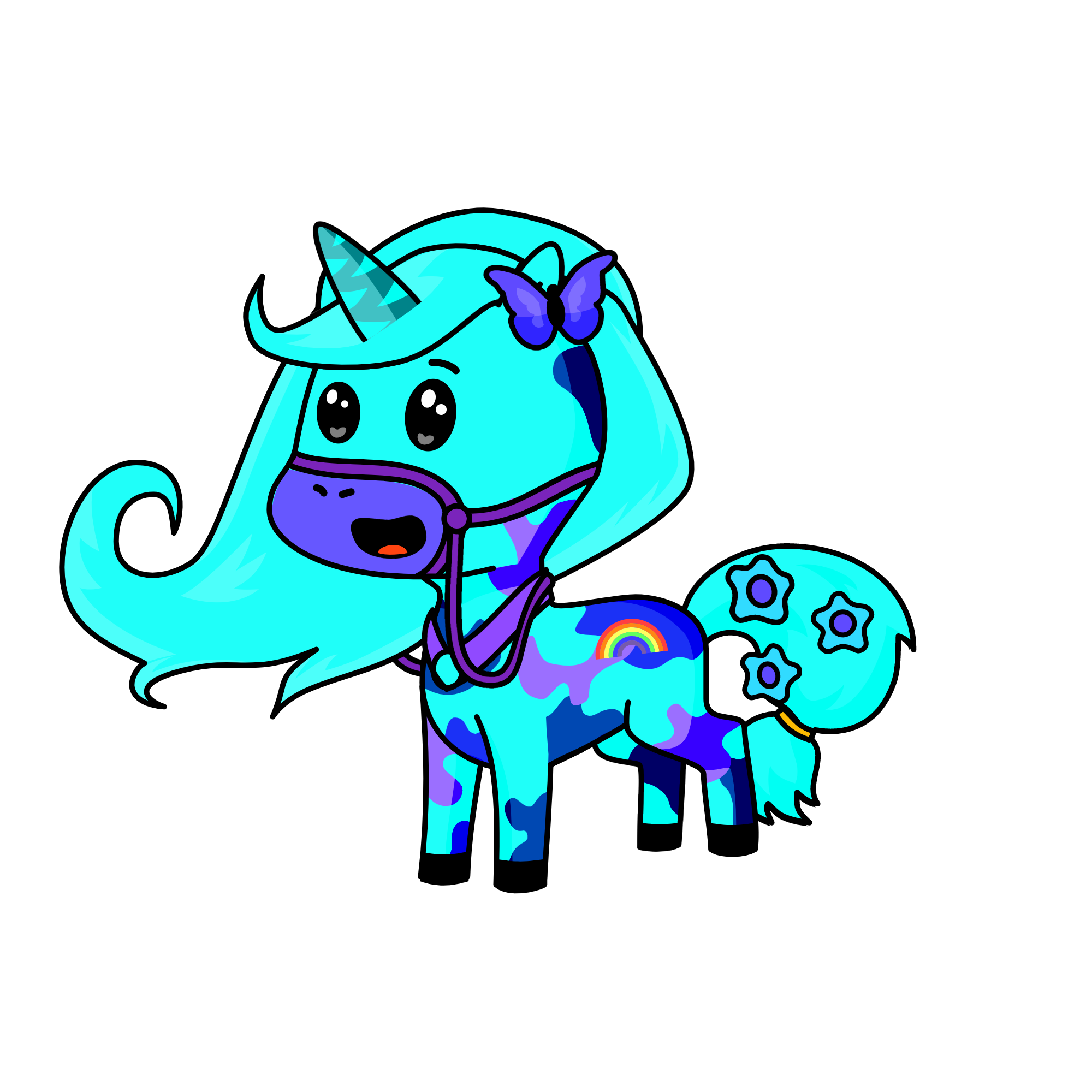 teal, the unicorn