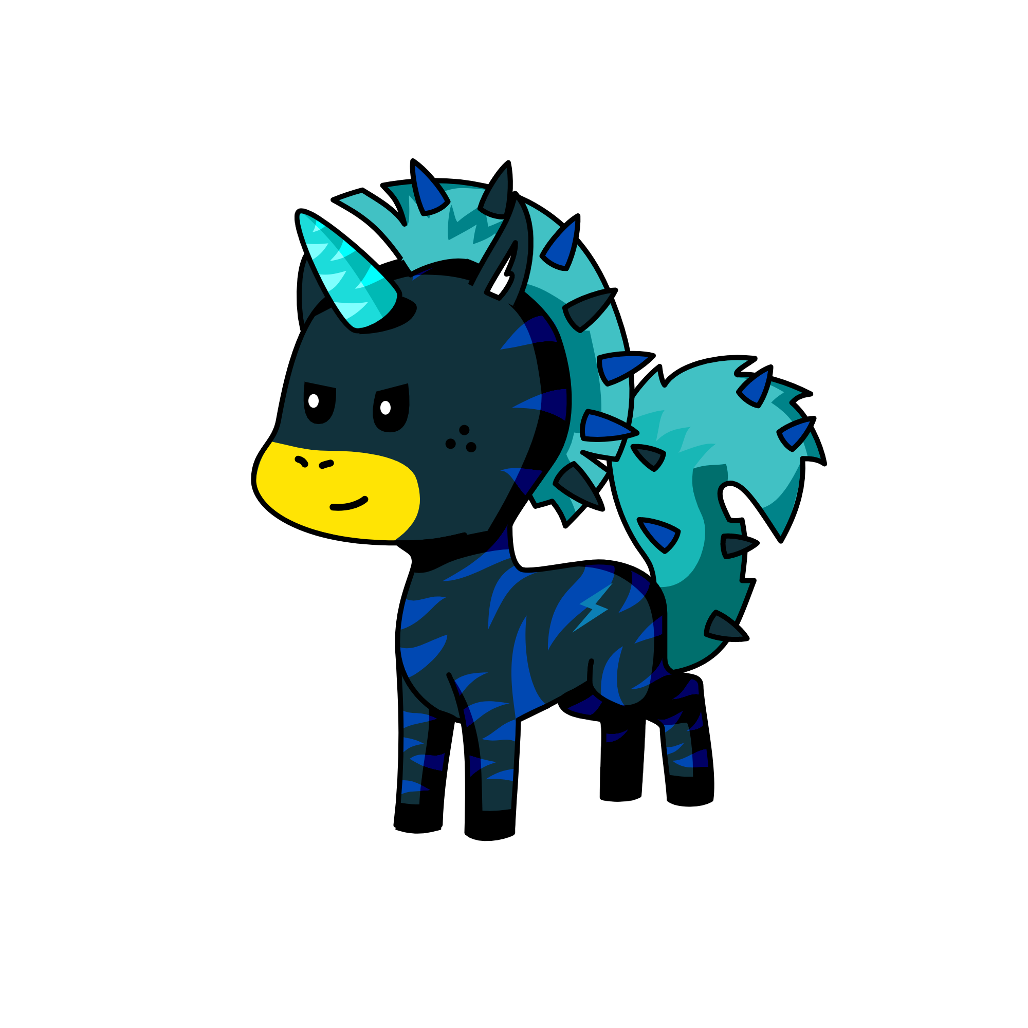bluey, the unicorn
