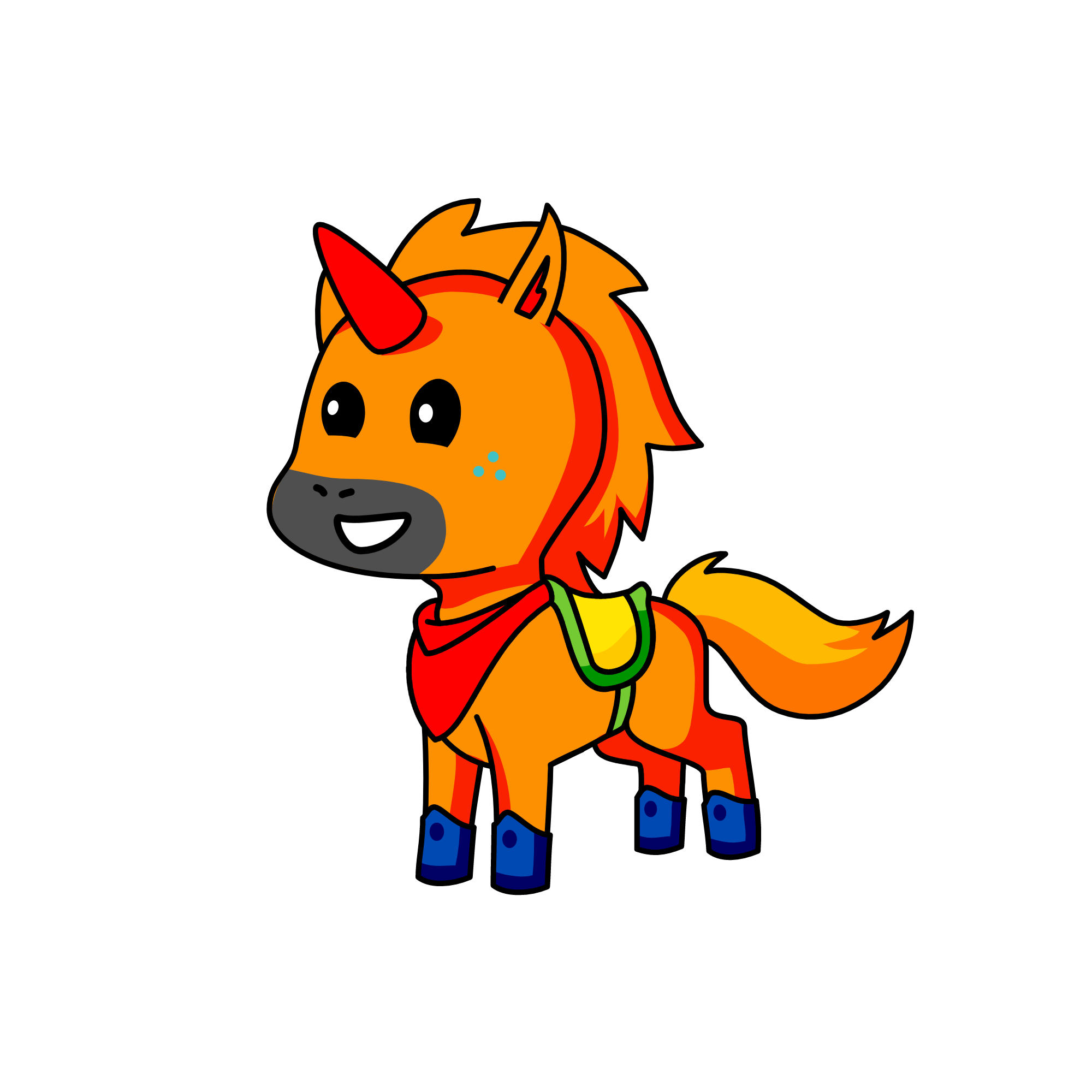 my pony named ( Hapl ), the unicorn