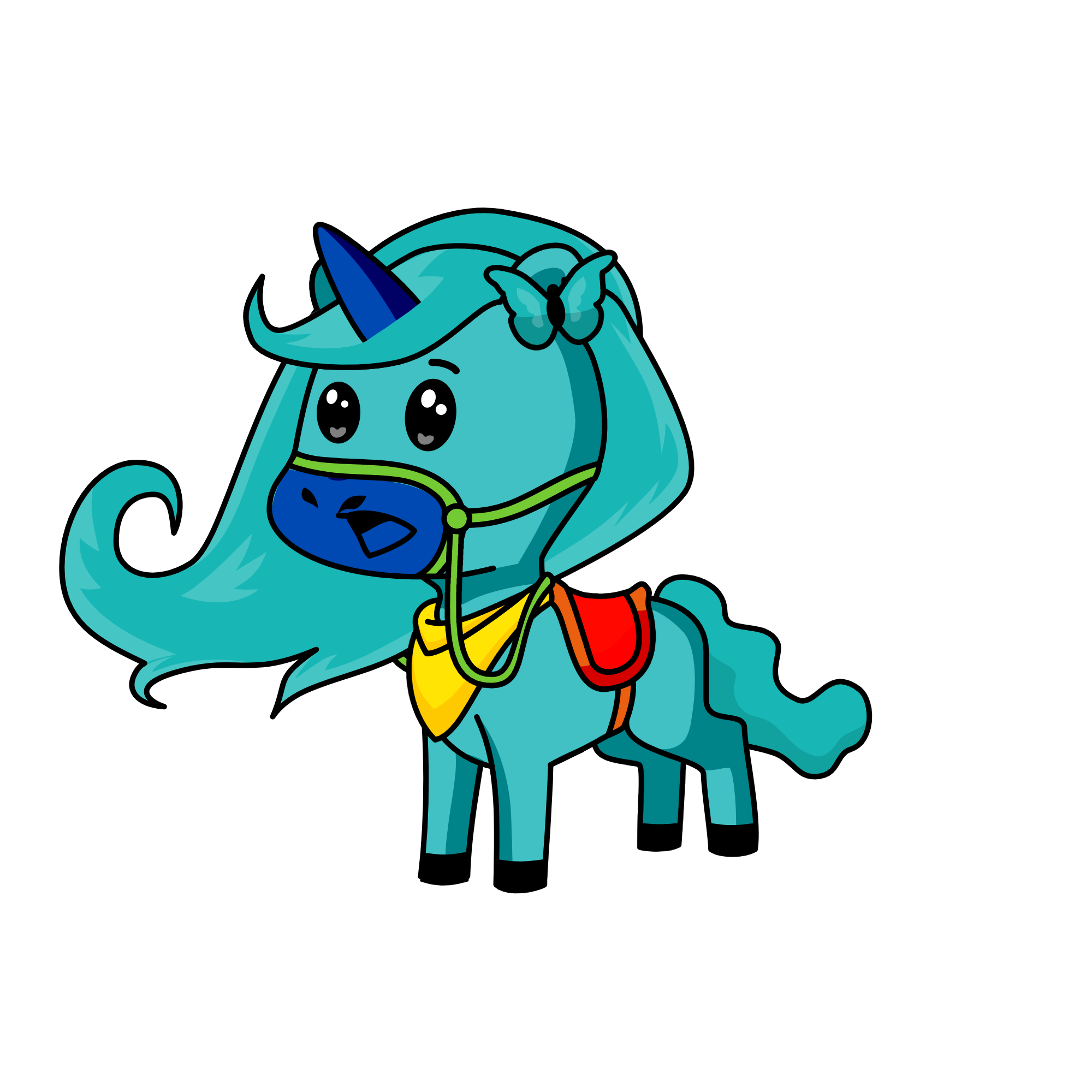 Saddy, the unicorn