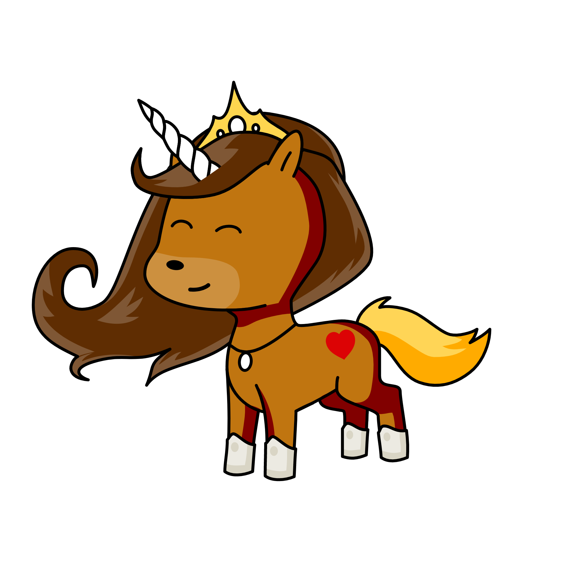 Sweetie the unicorn, the unicorn