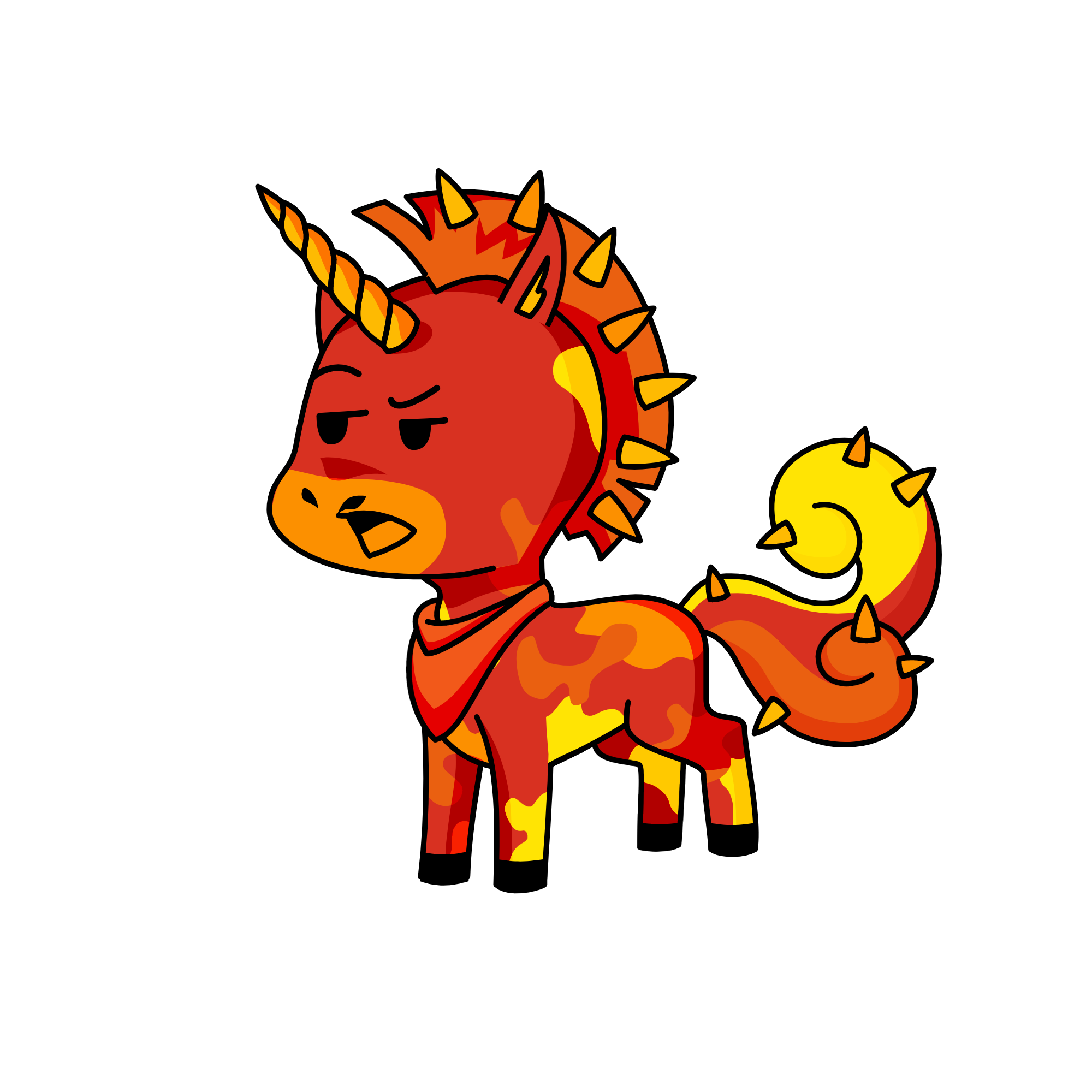 flame, the unicorn