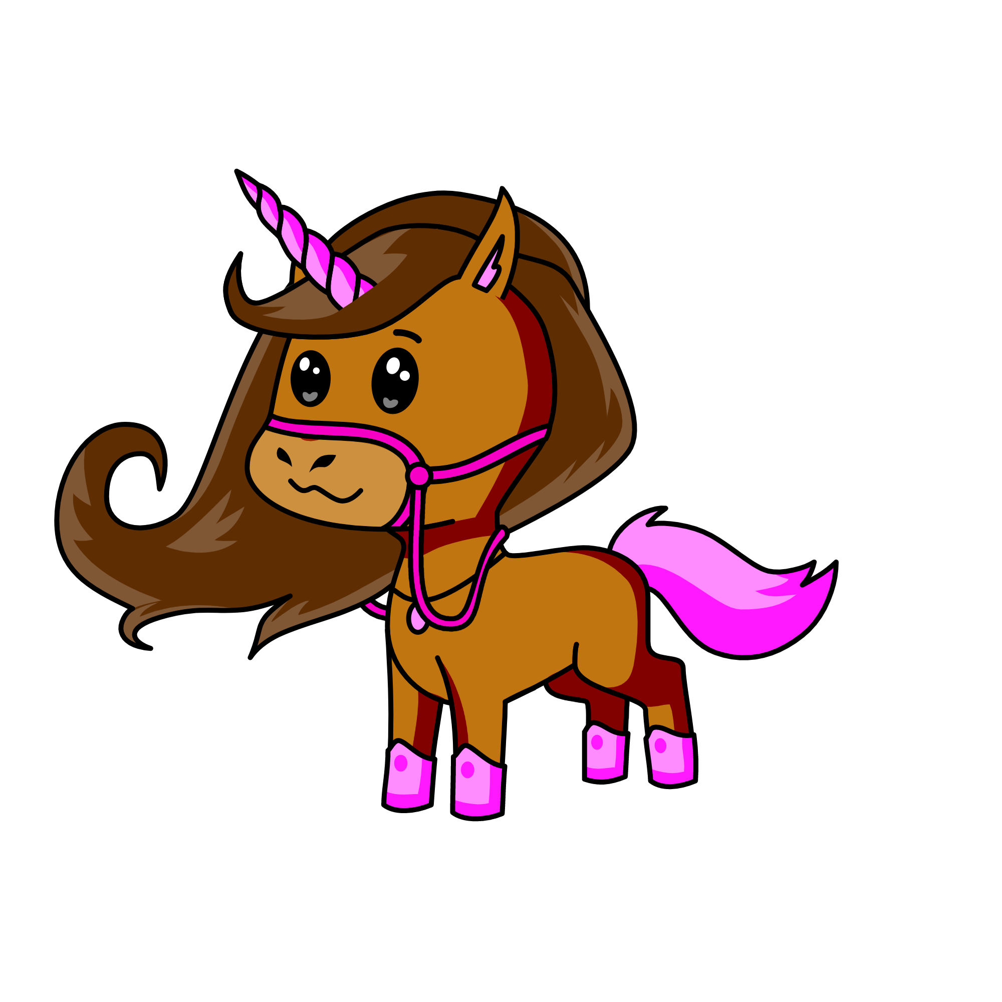 me as a horse/unicorn, the unicorn