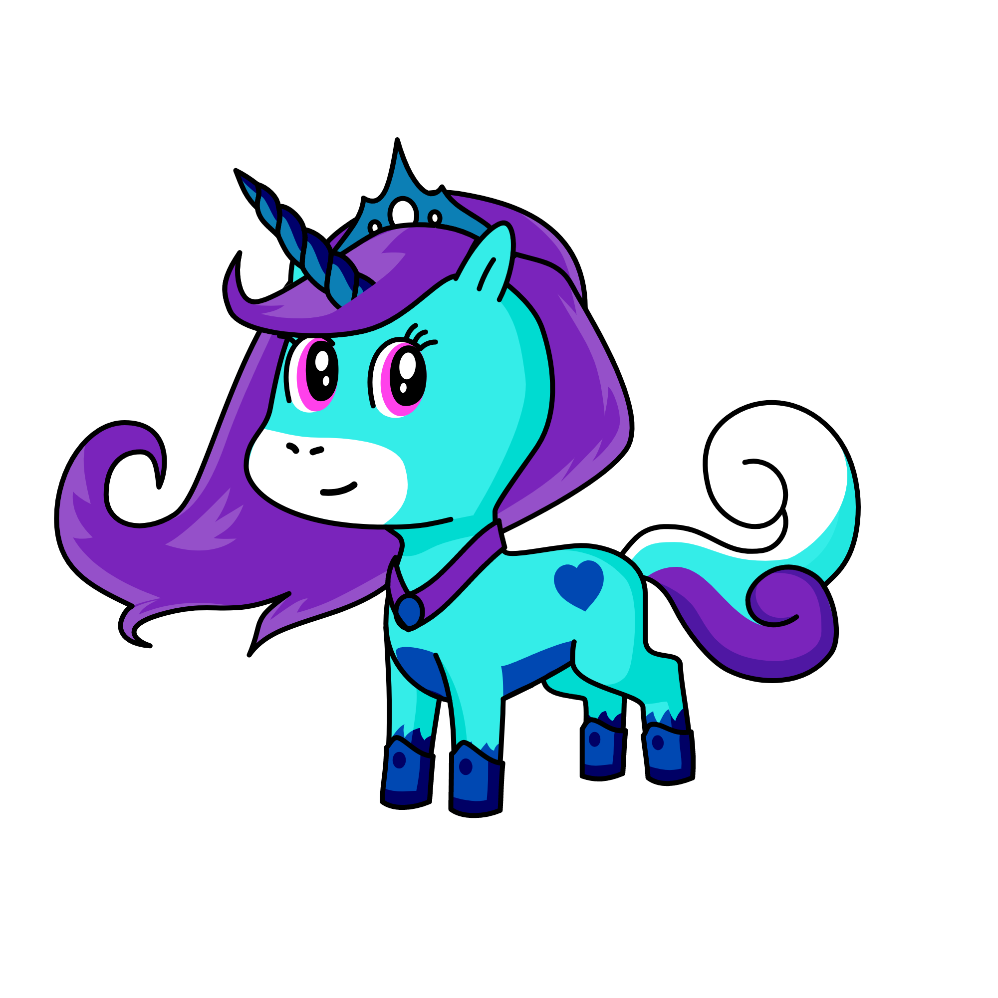 crystal queen of ice, the unicorn