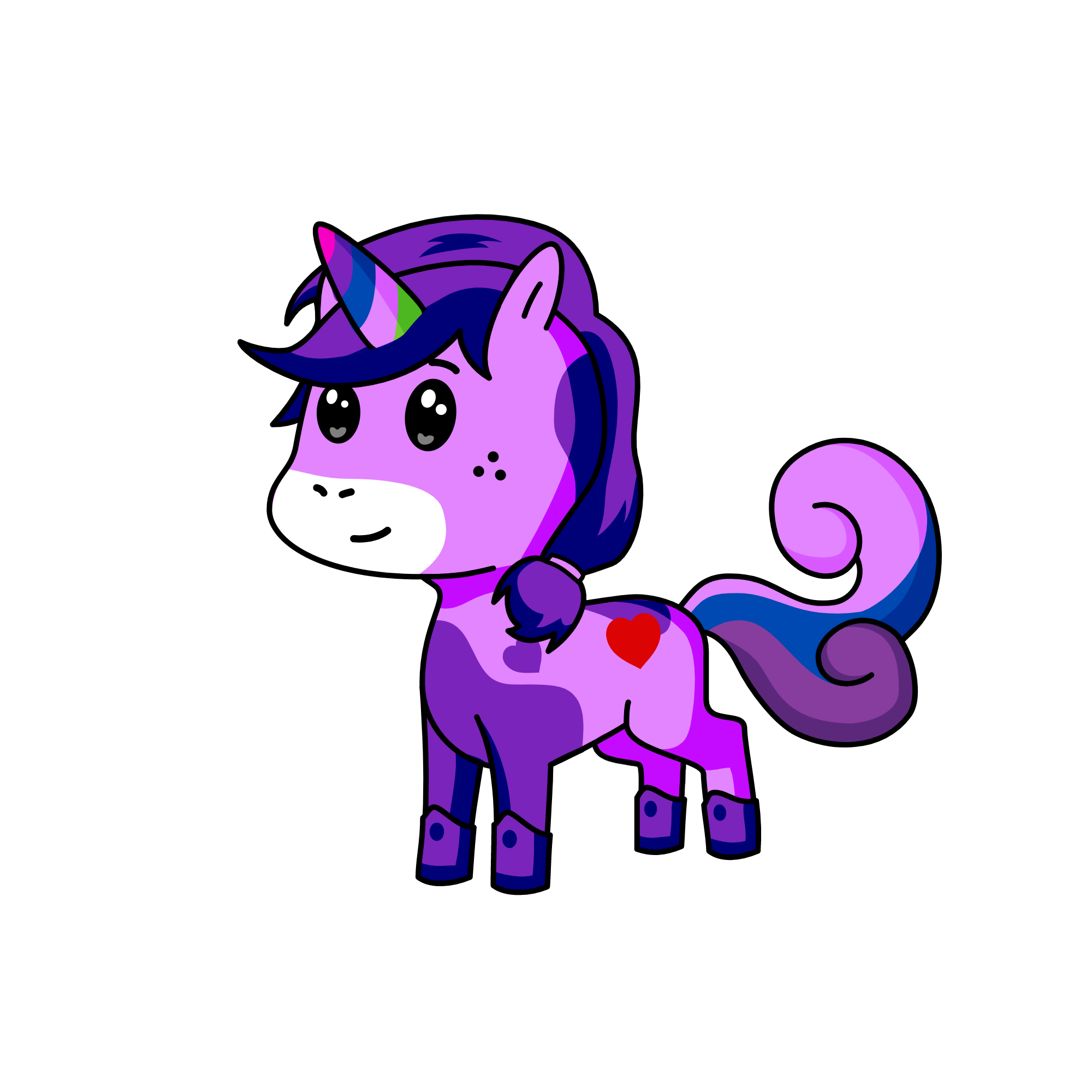 violet, the unicorn