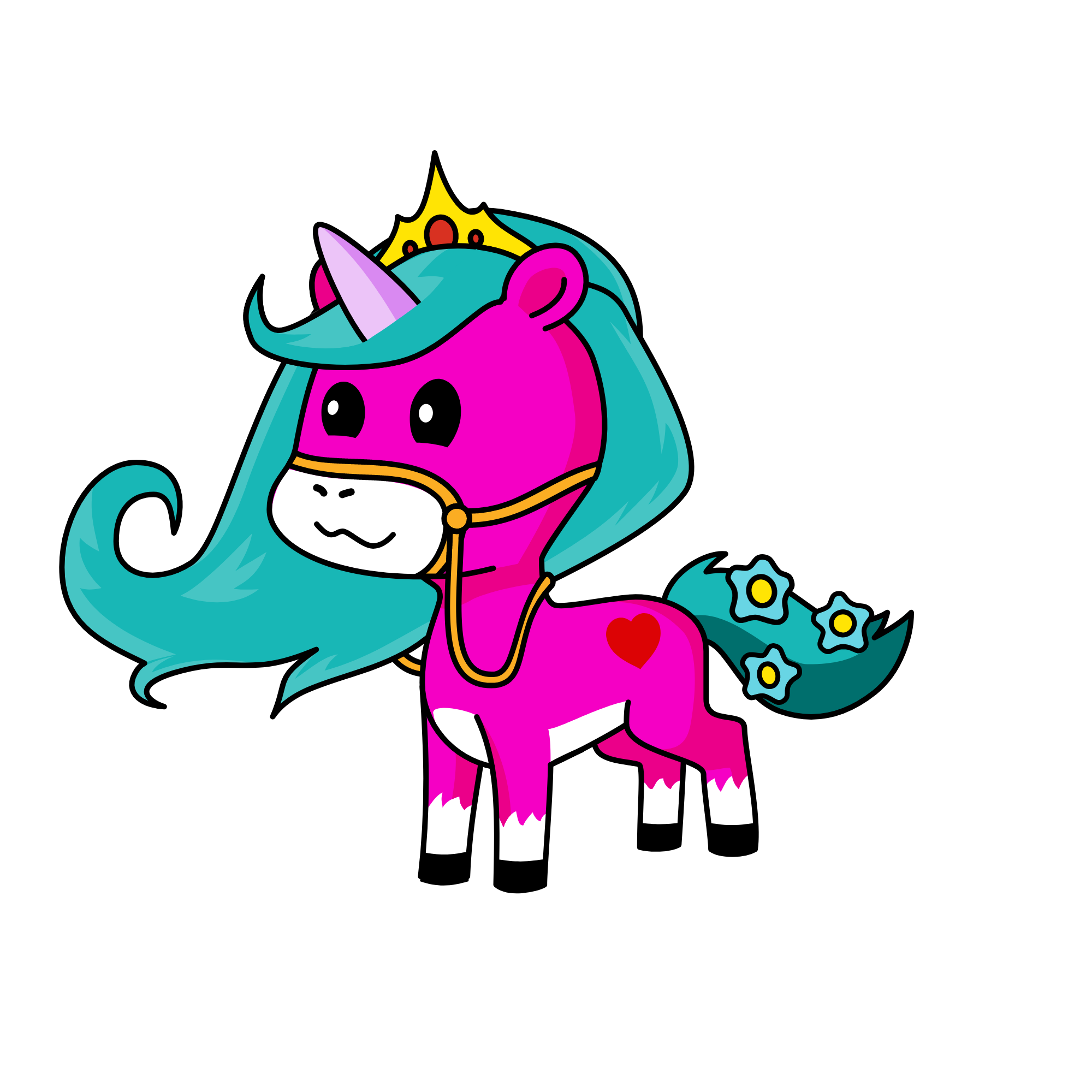 Partty, the unicorn