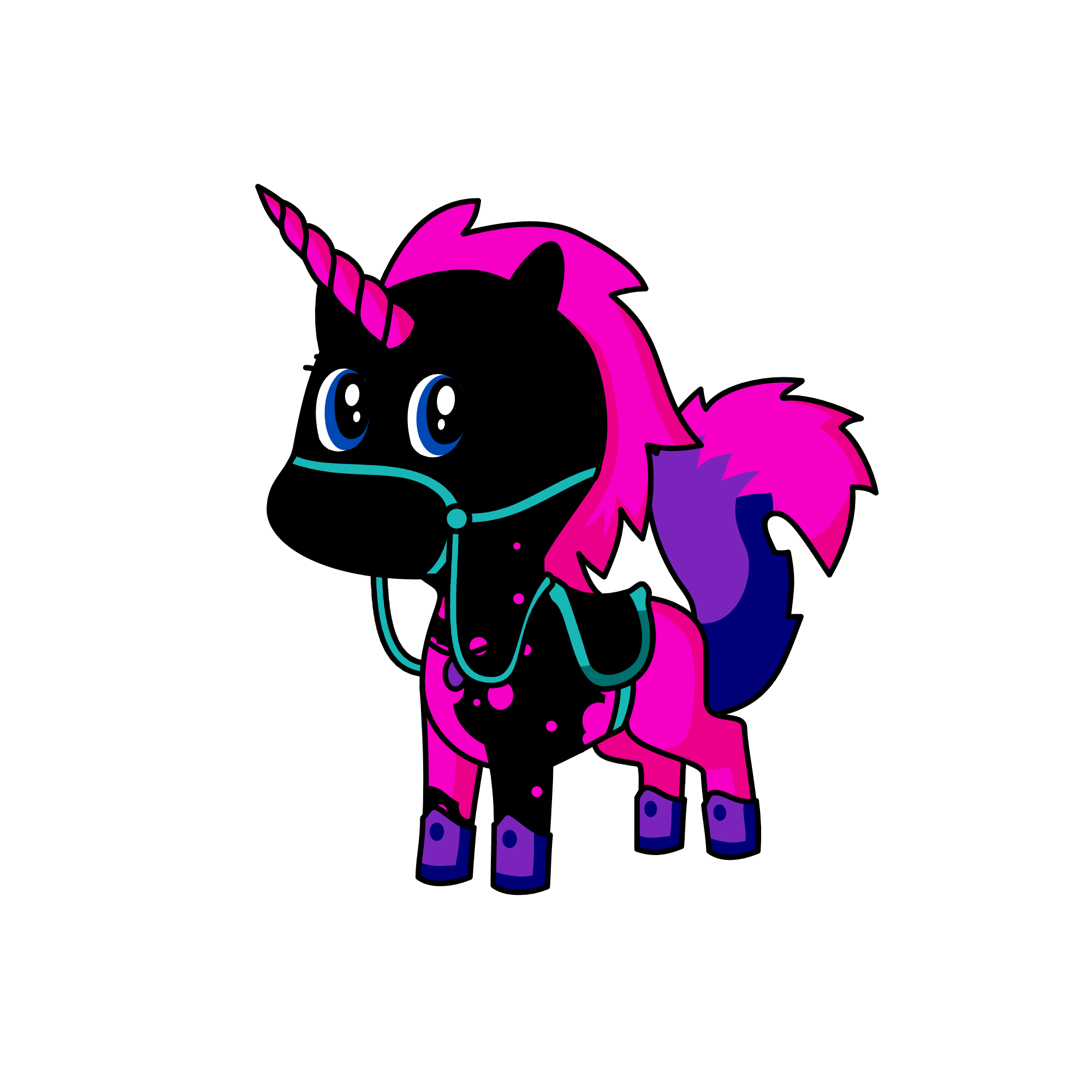 nightfur, the unicorn
