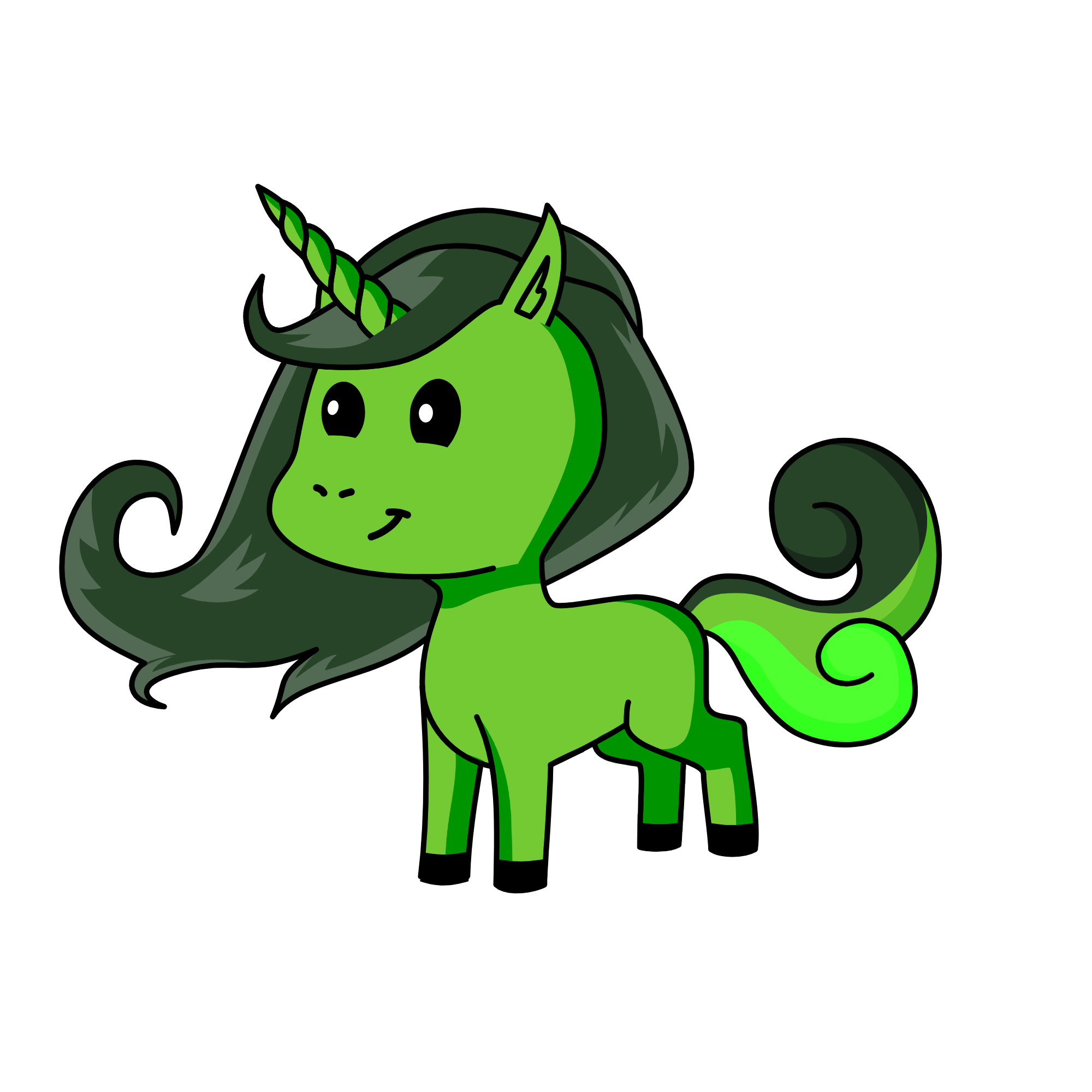money(money unicorn witch means she has lots of money but she is not a brat like prila and blacky isnt either prila just piad him to be her bf), the unicorn