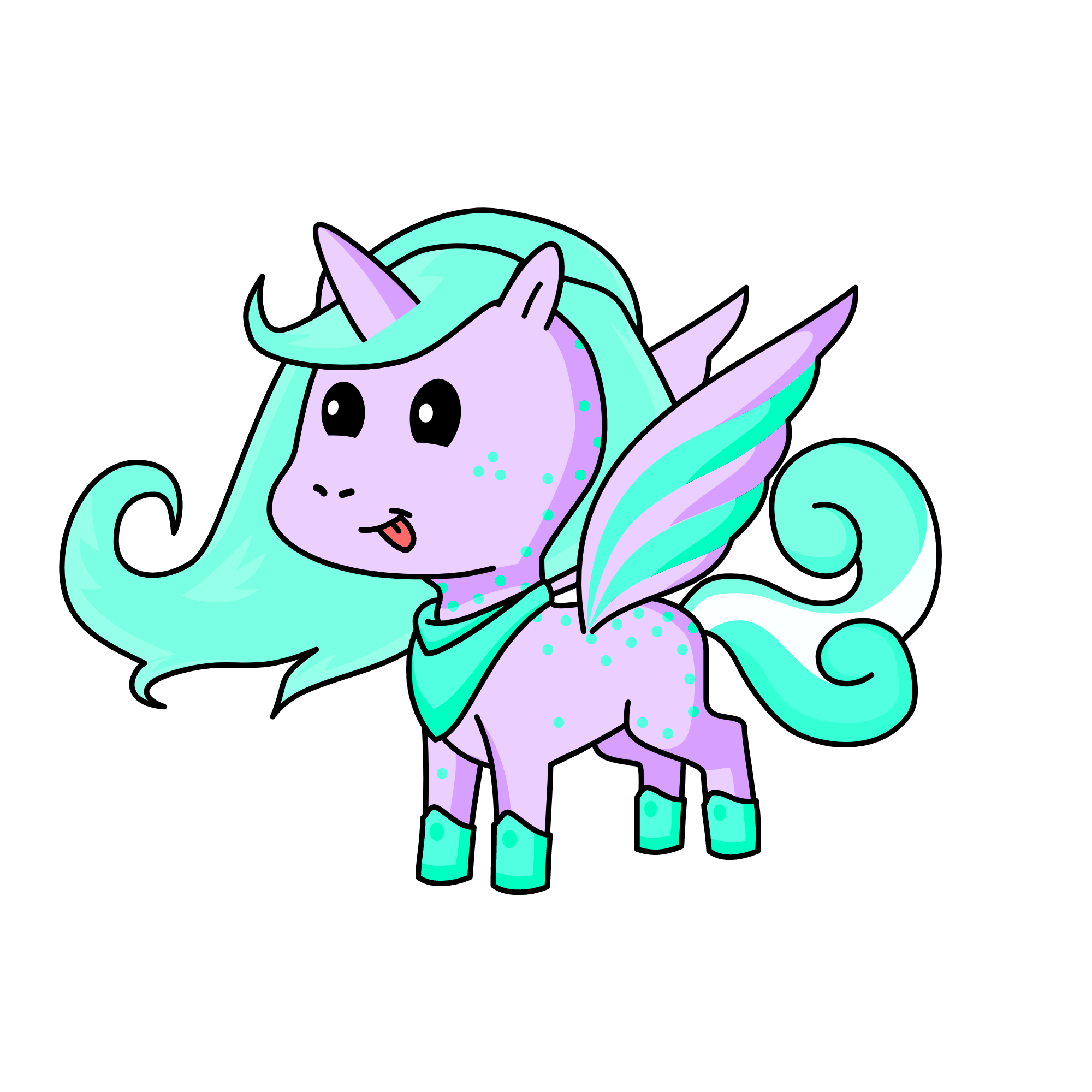 BubbleGum, the unicorn