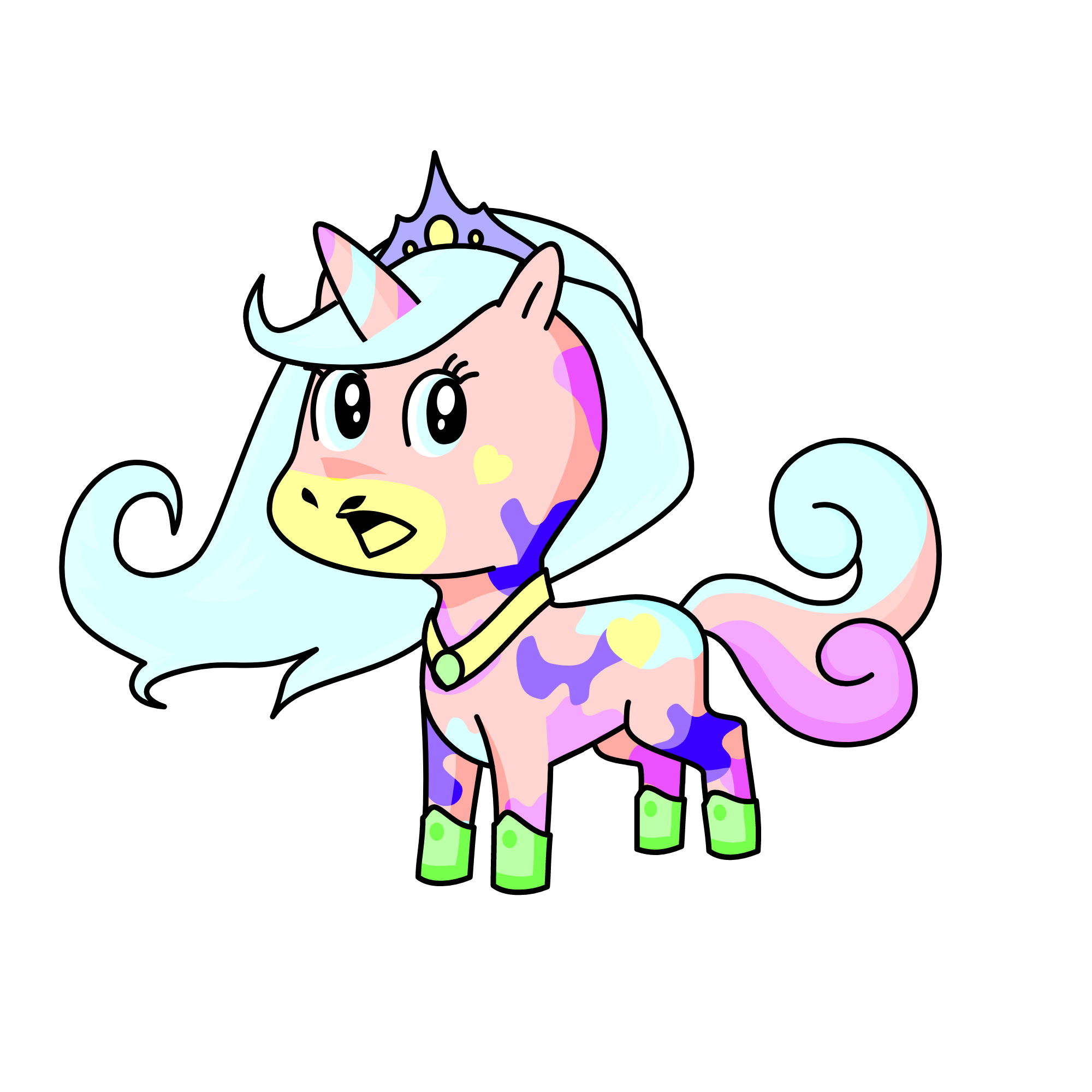 Baby girl, the unicorn