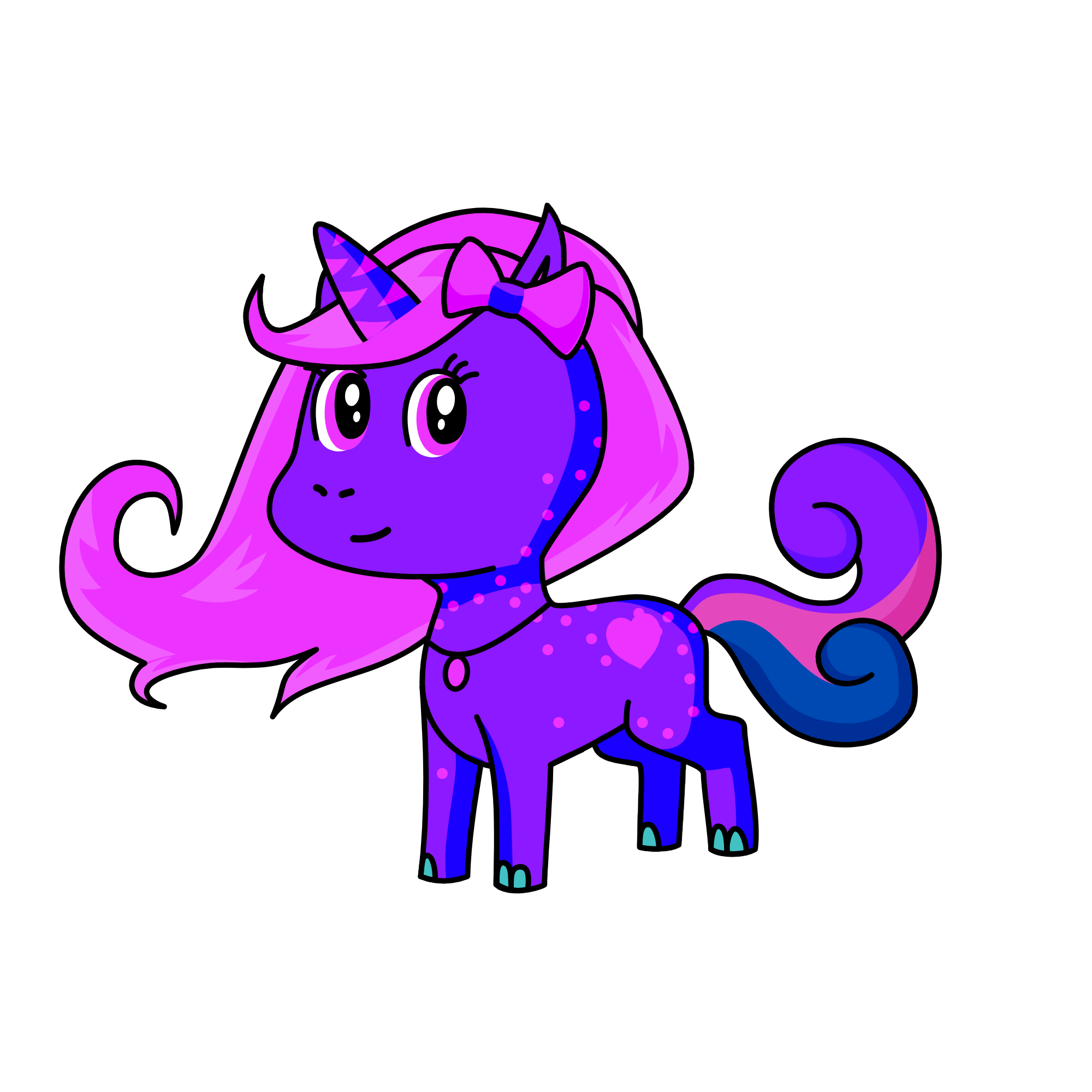 night sky, the unicorn
