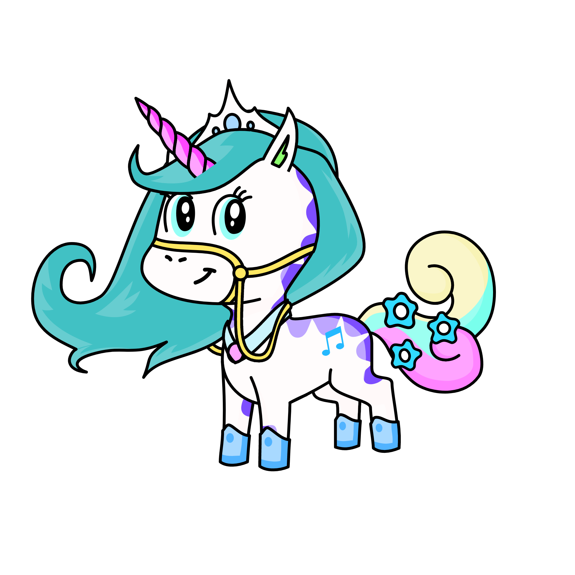 snowy, the unicorn