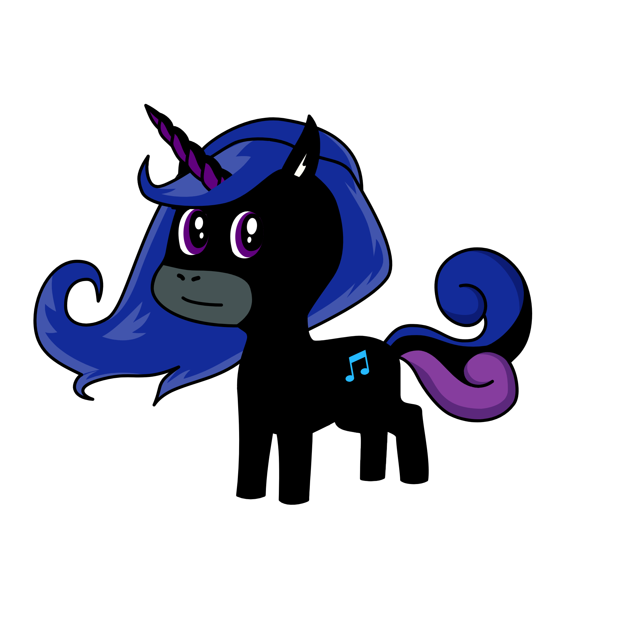 Midnight, the unicorn