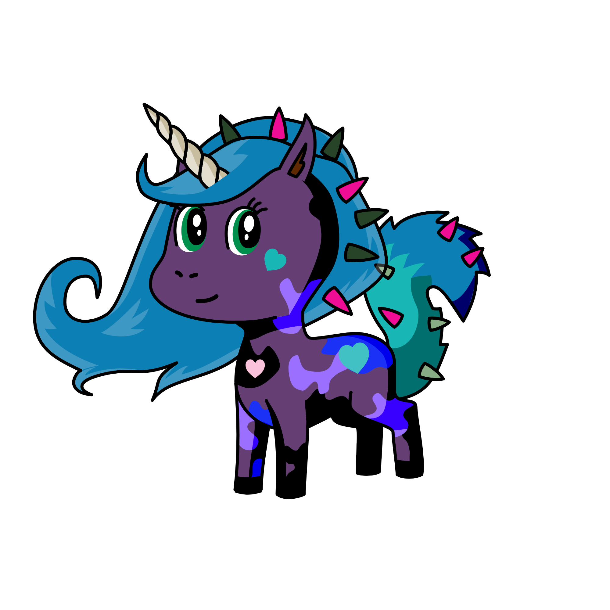 Dark, the unicorn
