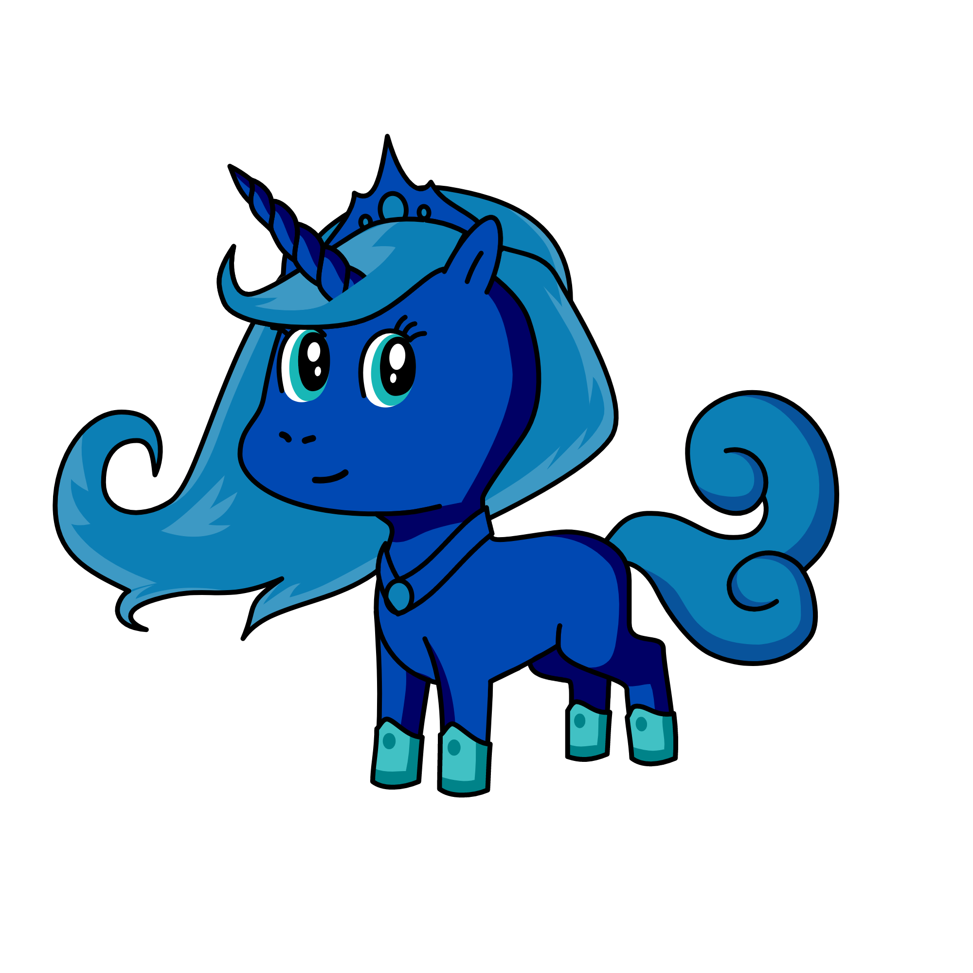 luna the moon princess, the unicorn