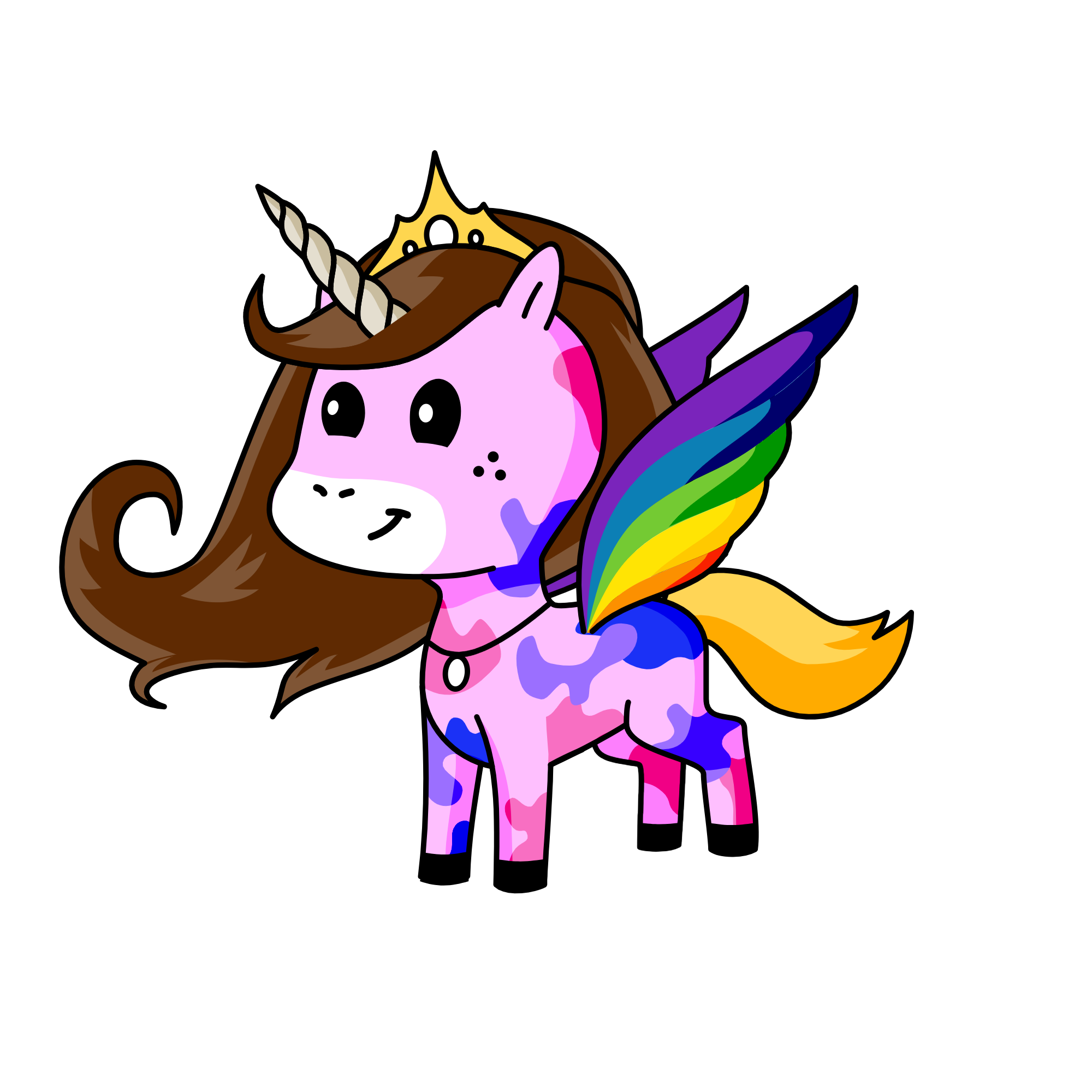 Rainbow, the unicorn