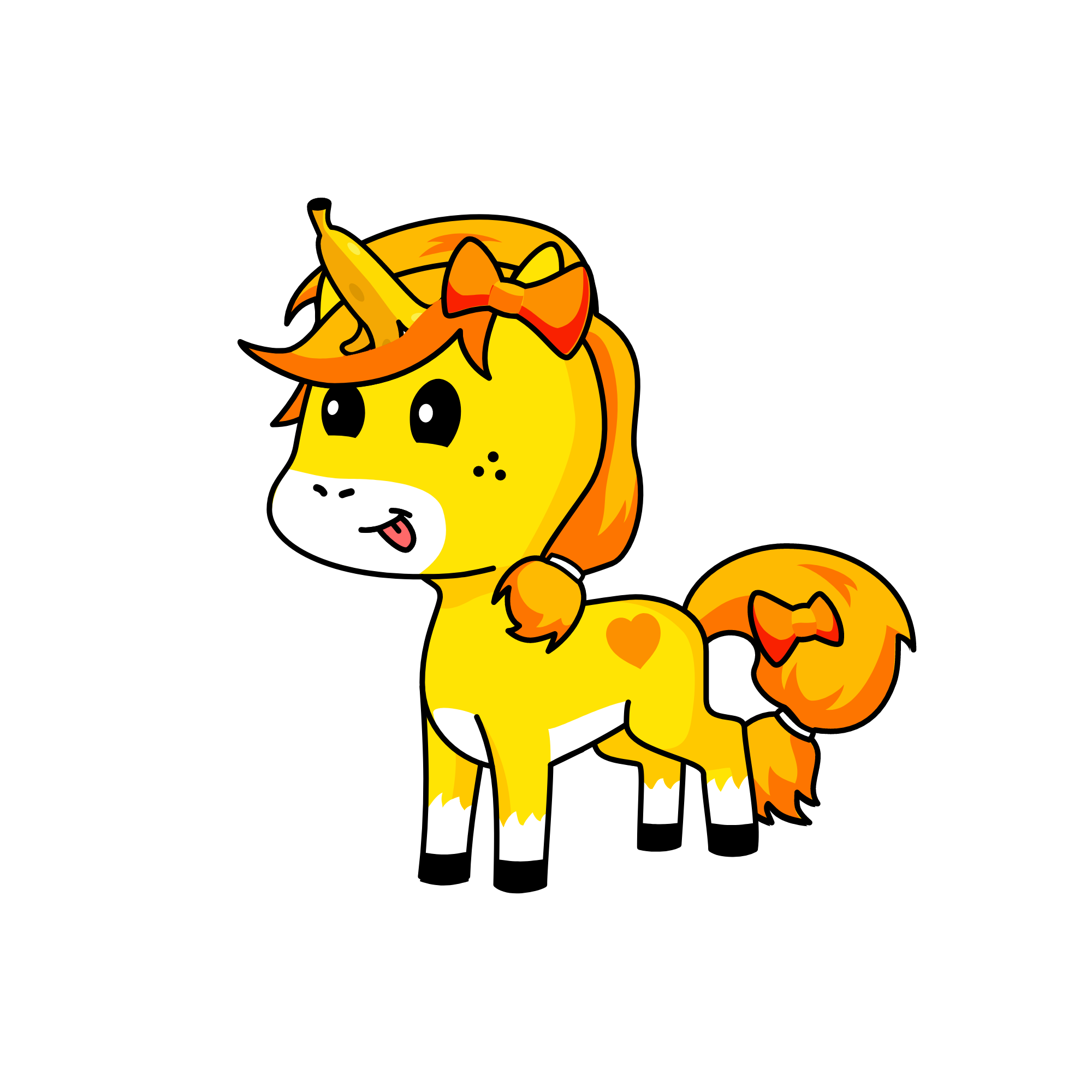 banana horns, the unicorn