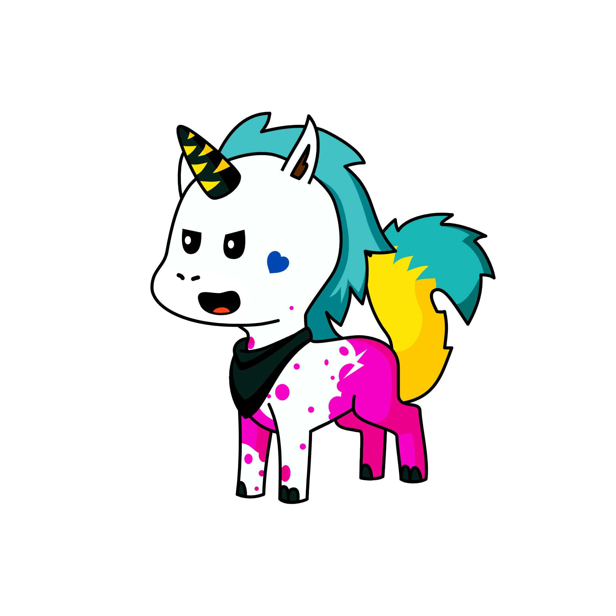 Lady Fire Glow, the unicorn