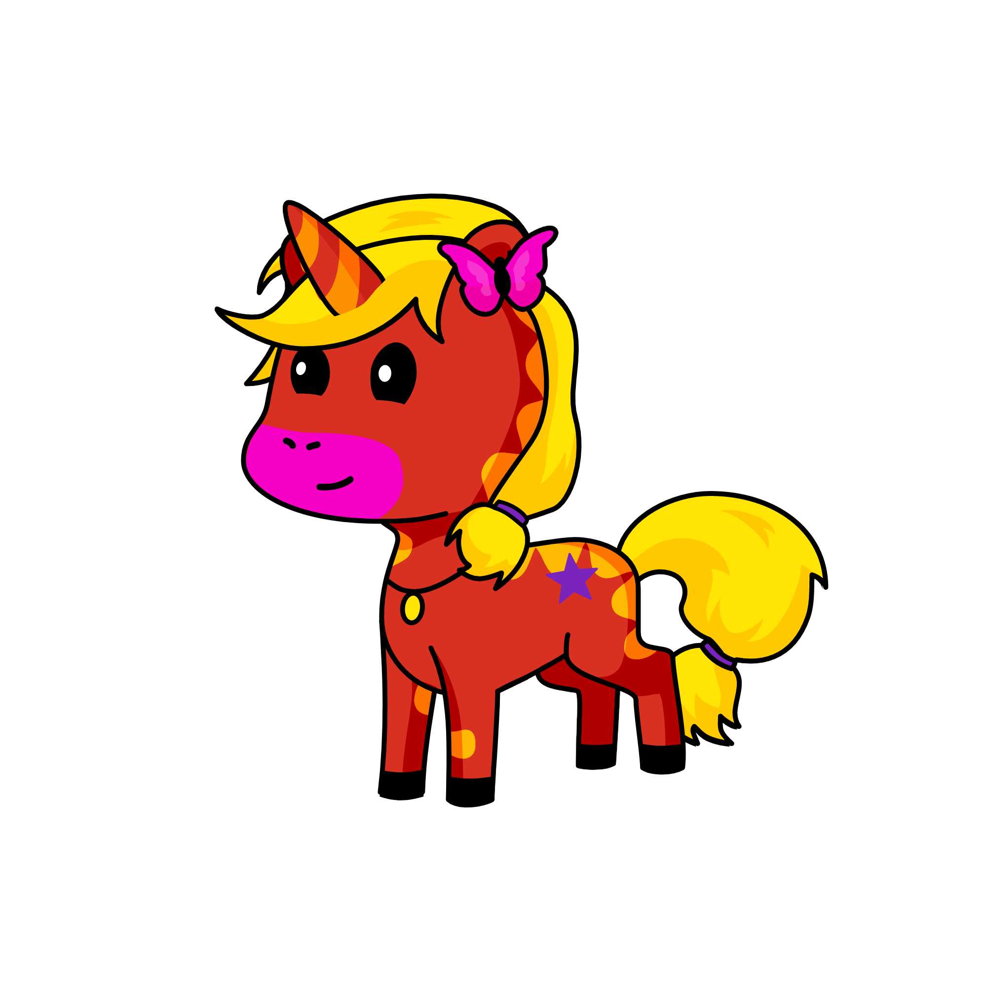 Hotly, the unicorn