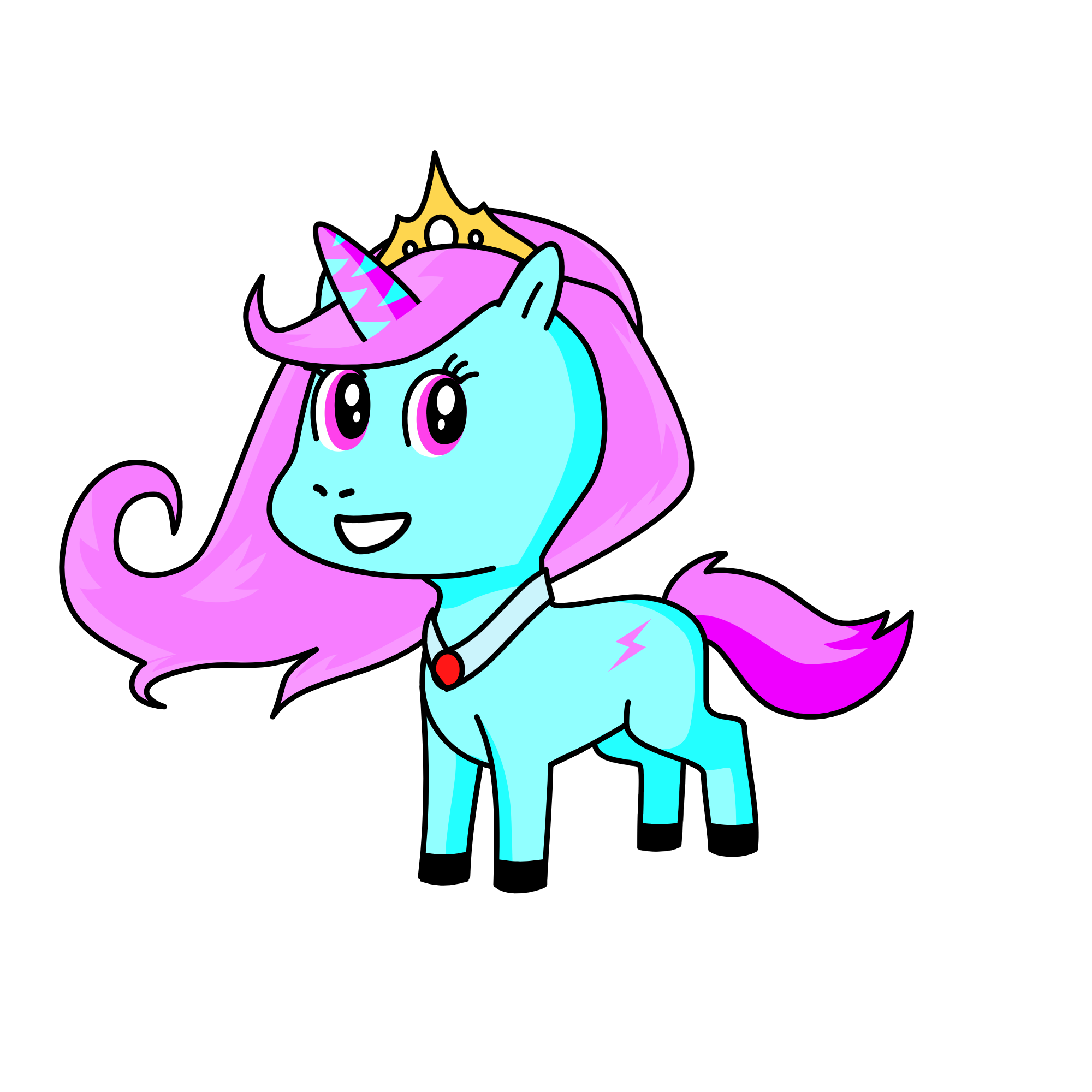 Ice Girl, the unicorn