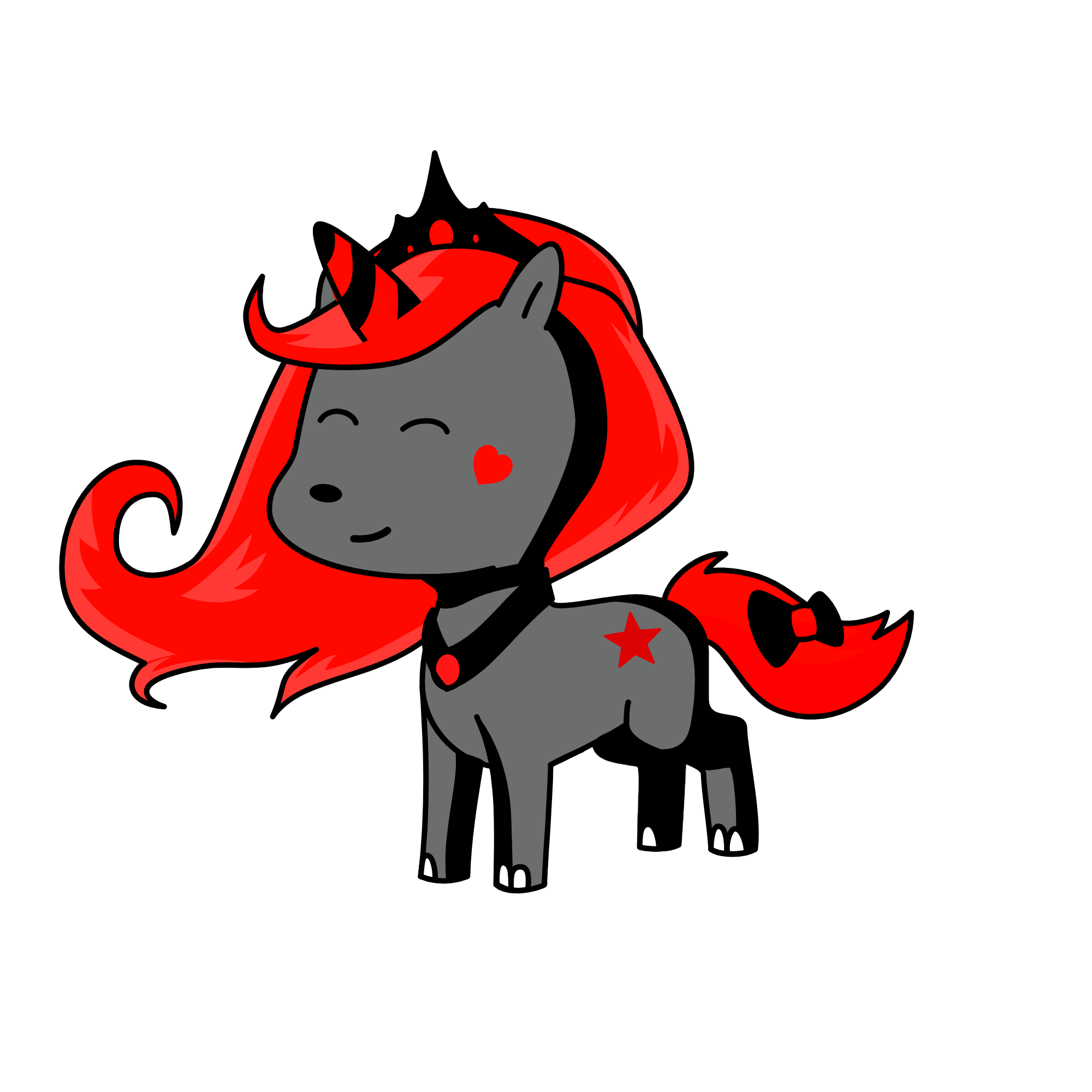 Moody, the unicorn