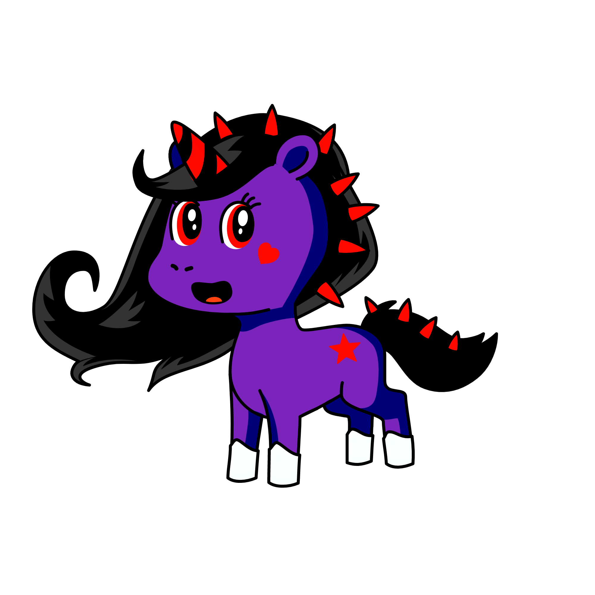 My little sister anna, the unicorn