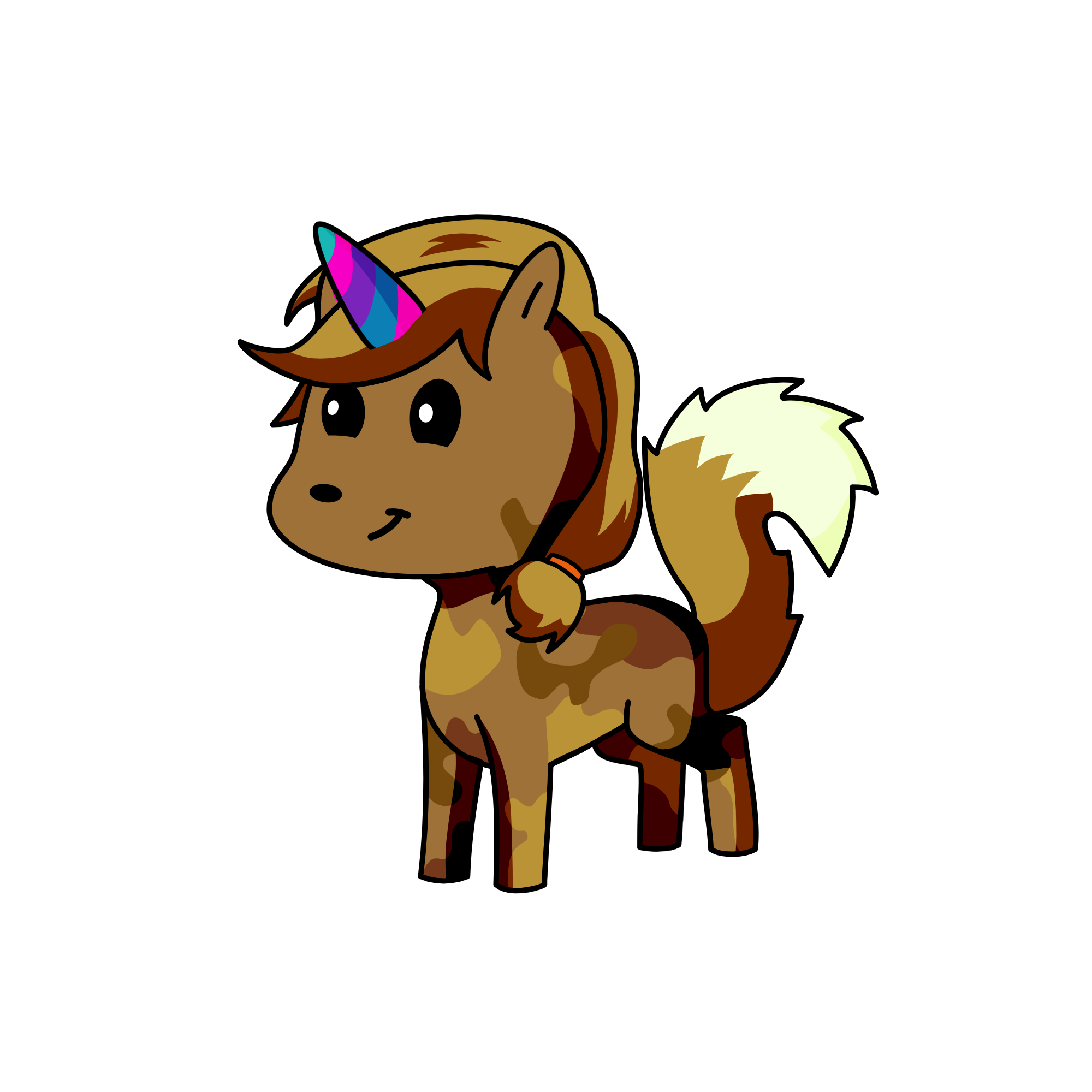 little girl, the unicorn
