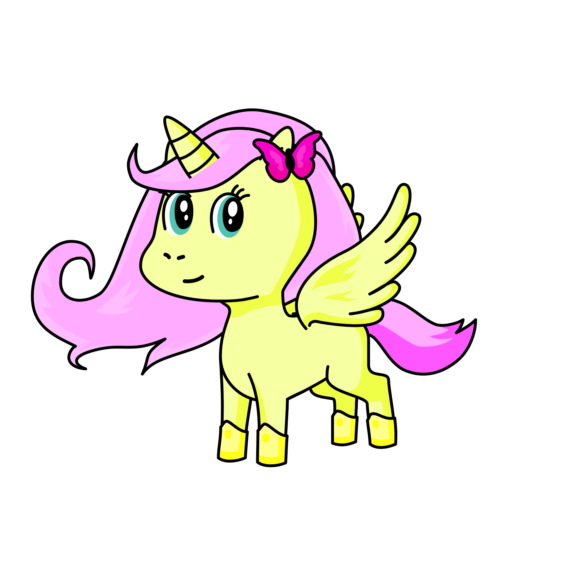 Fluttershy, the unicorn