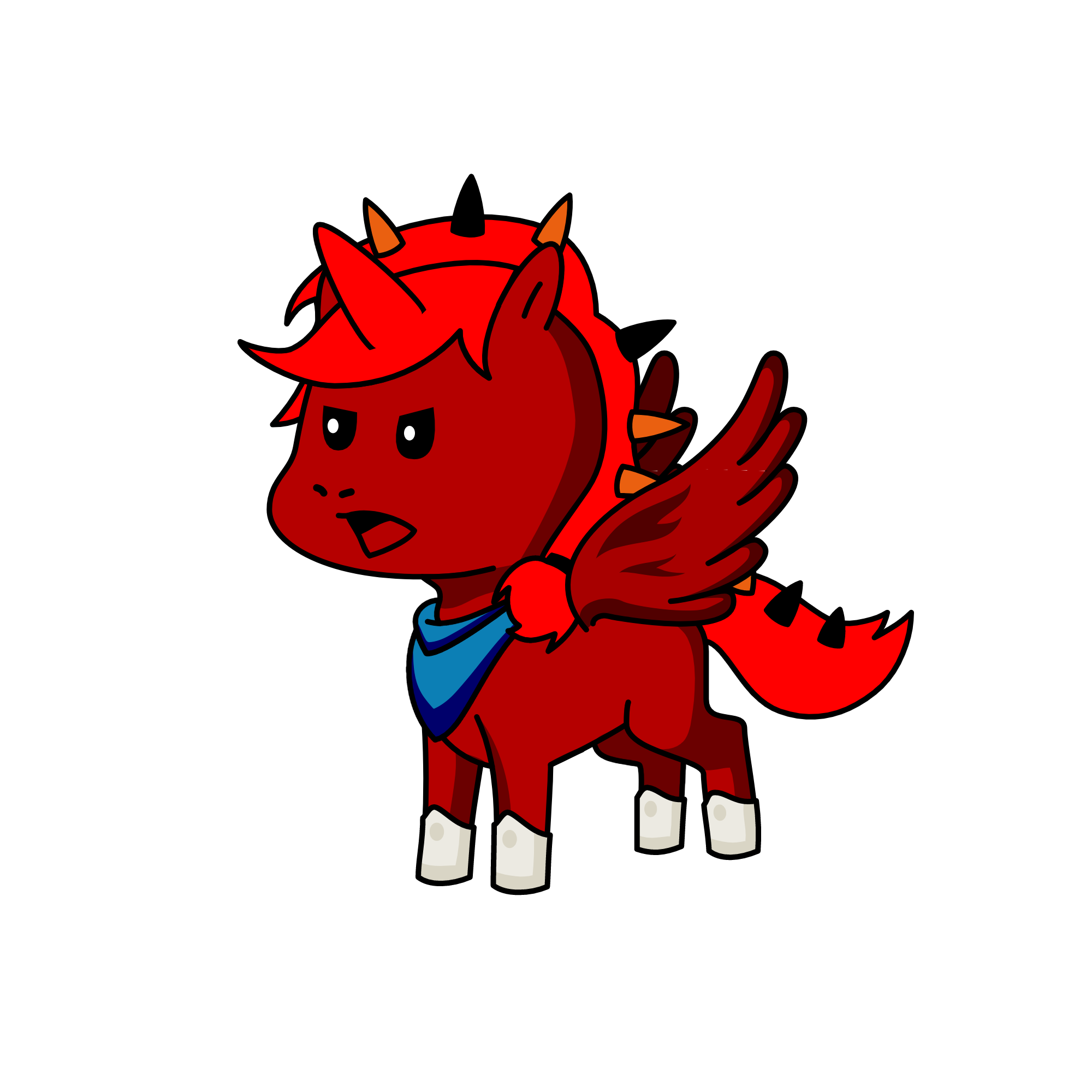 dragon, the unicorn