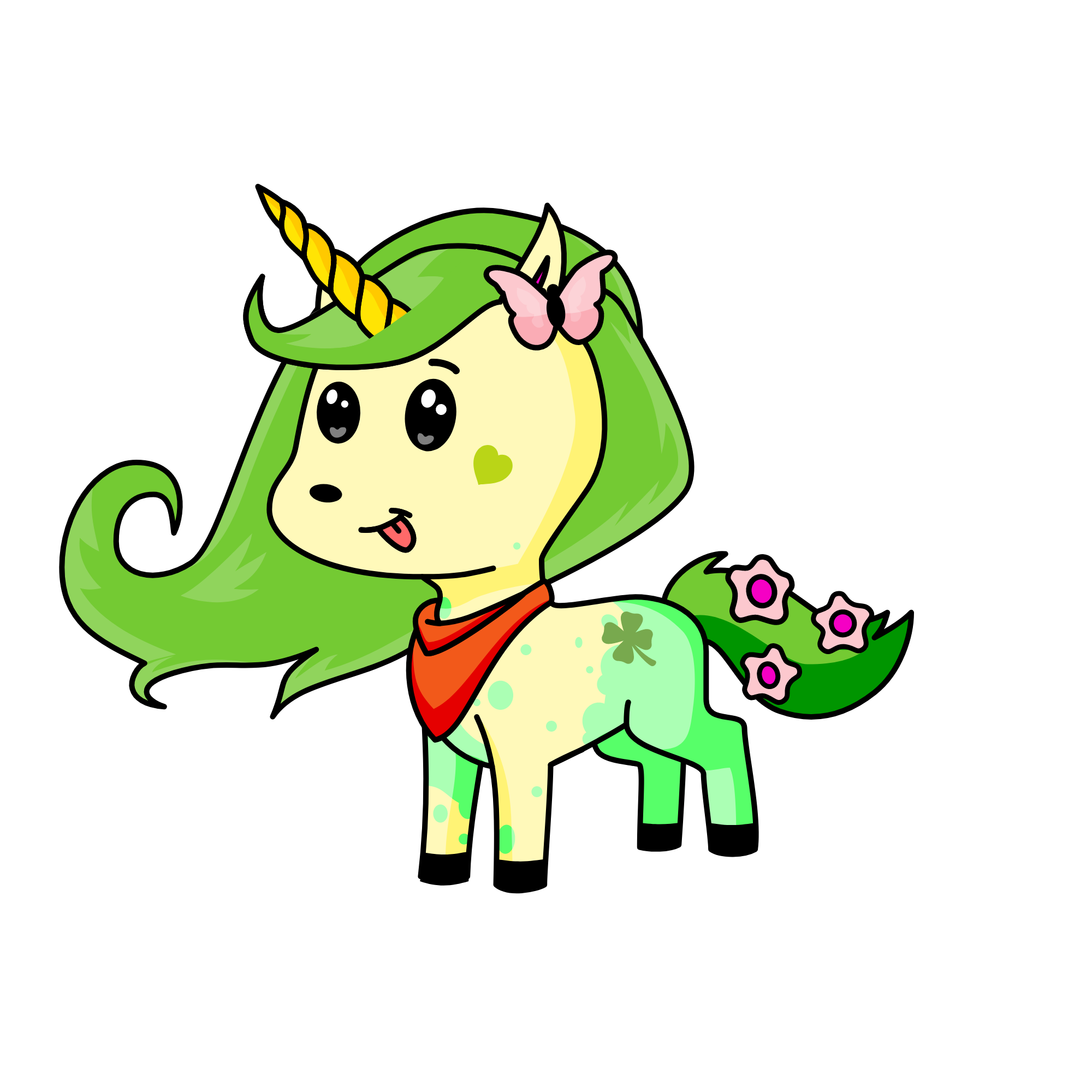 greeny, the unicorn