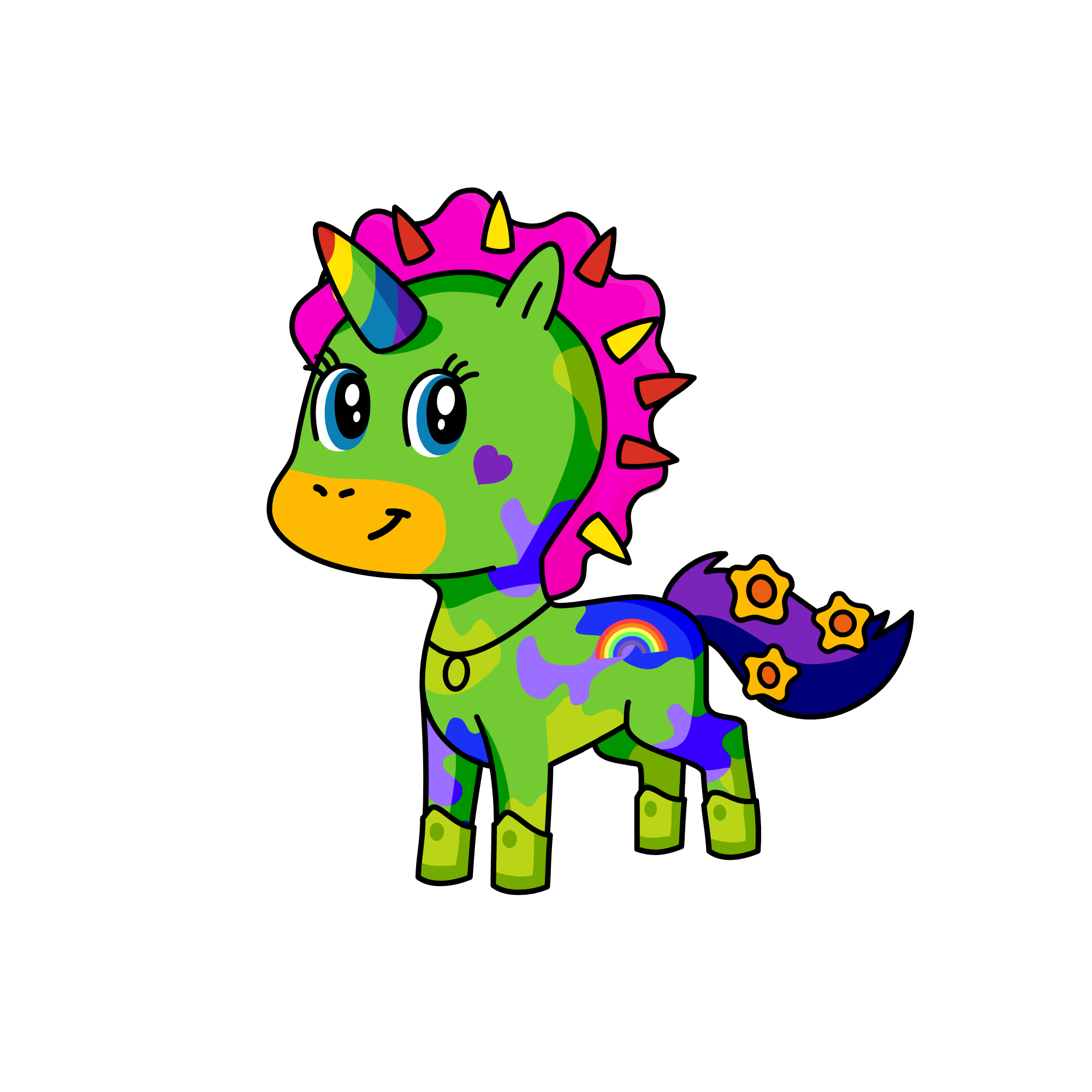my name is:bruno, the unicorn