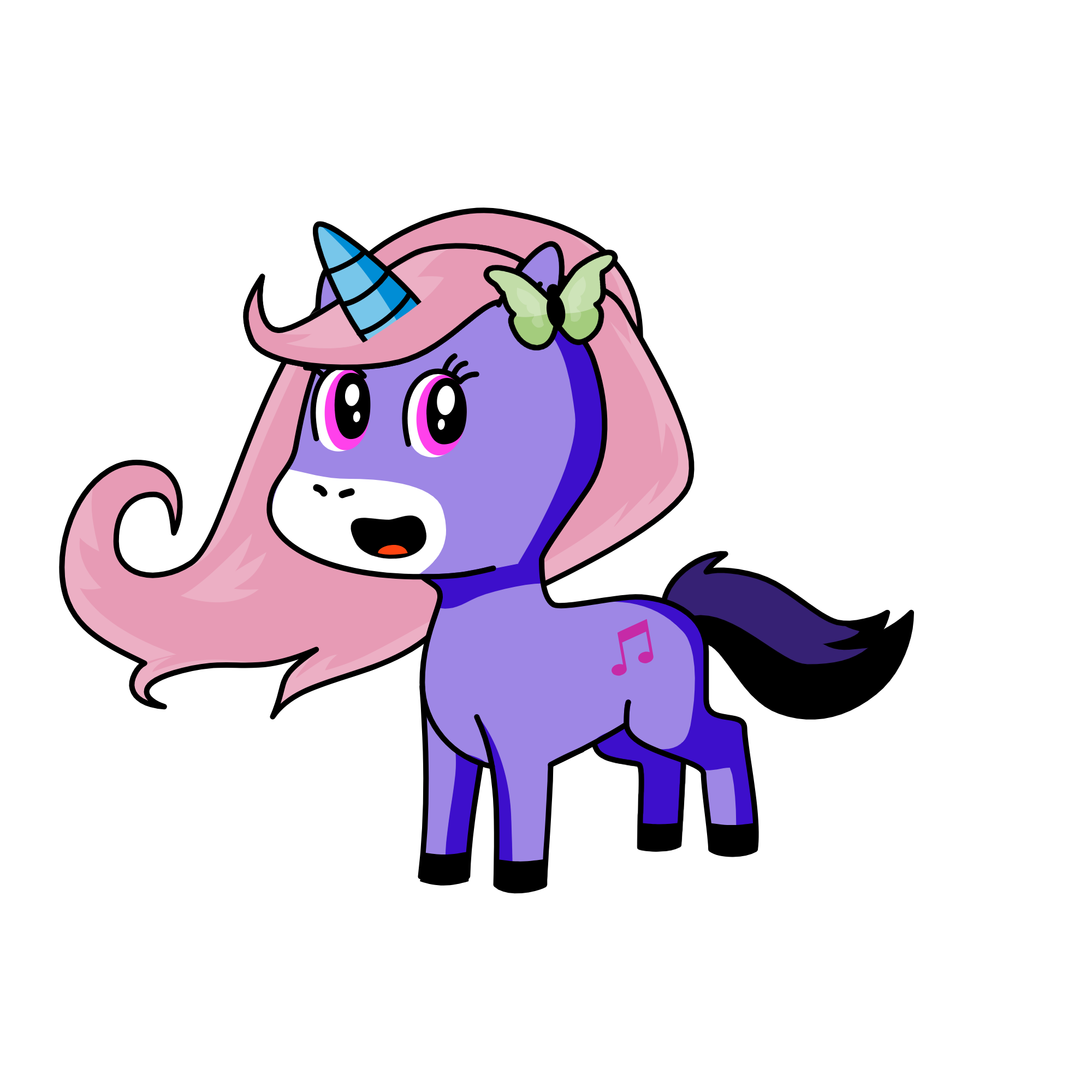 Melody, the unicorn