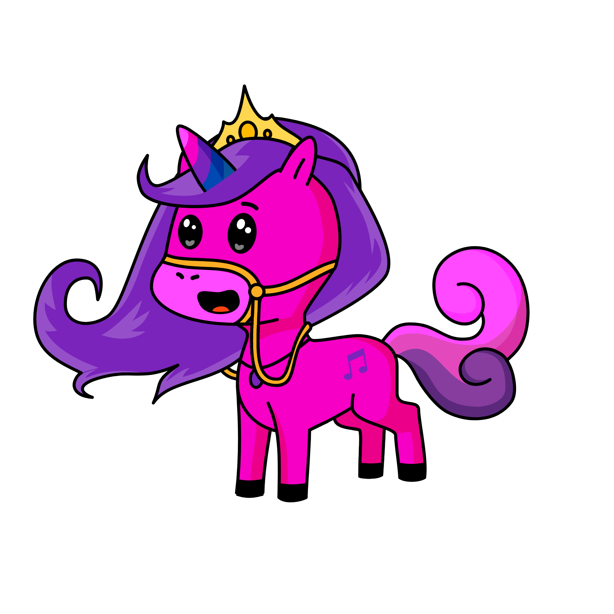 Music Princess Unicorn, the unicorn