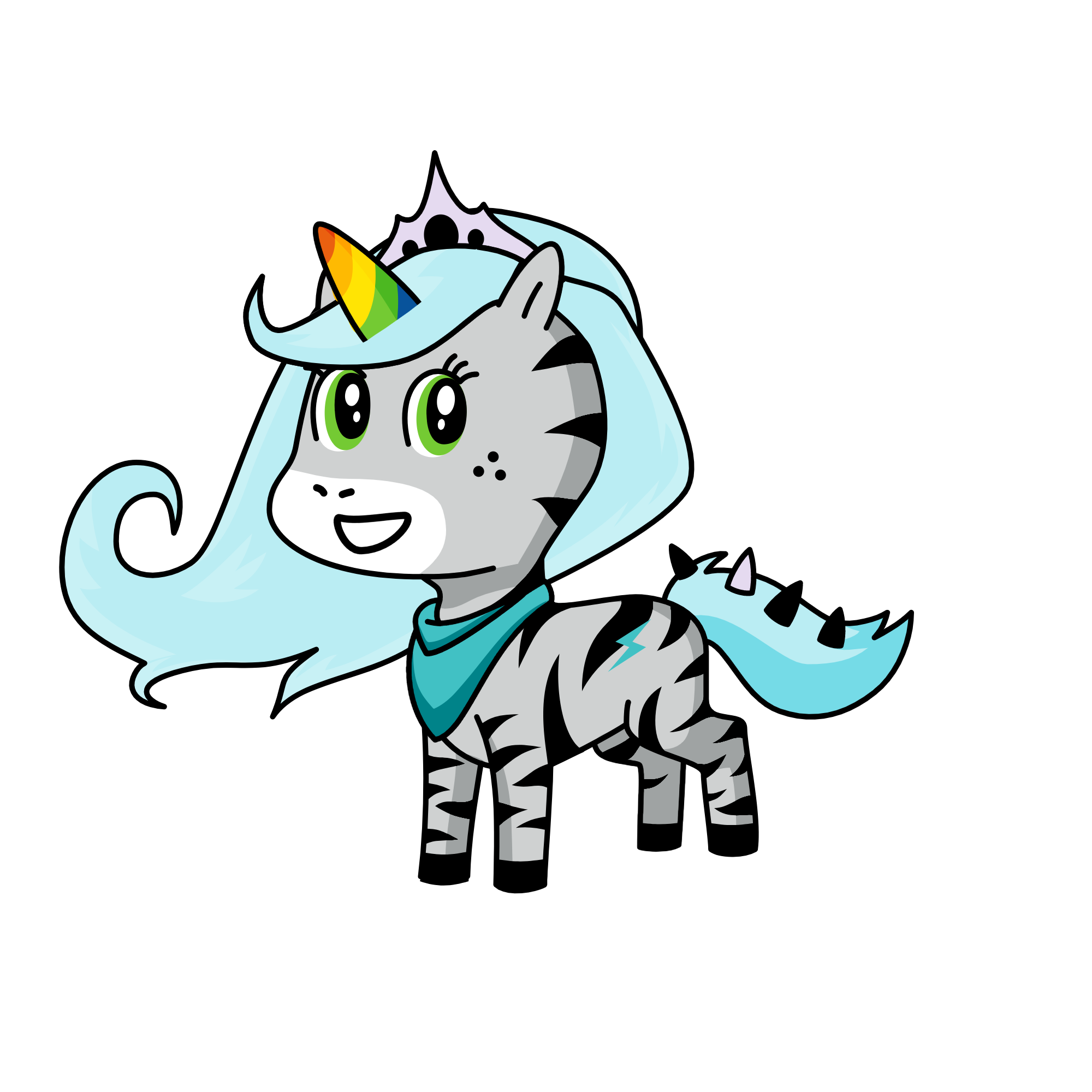 IZZY the queen of tabeys, the unicorn