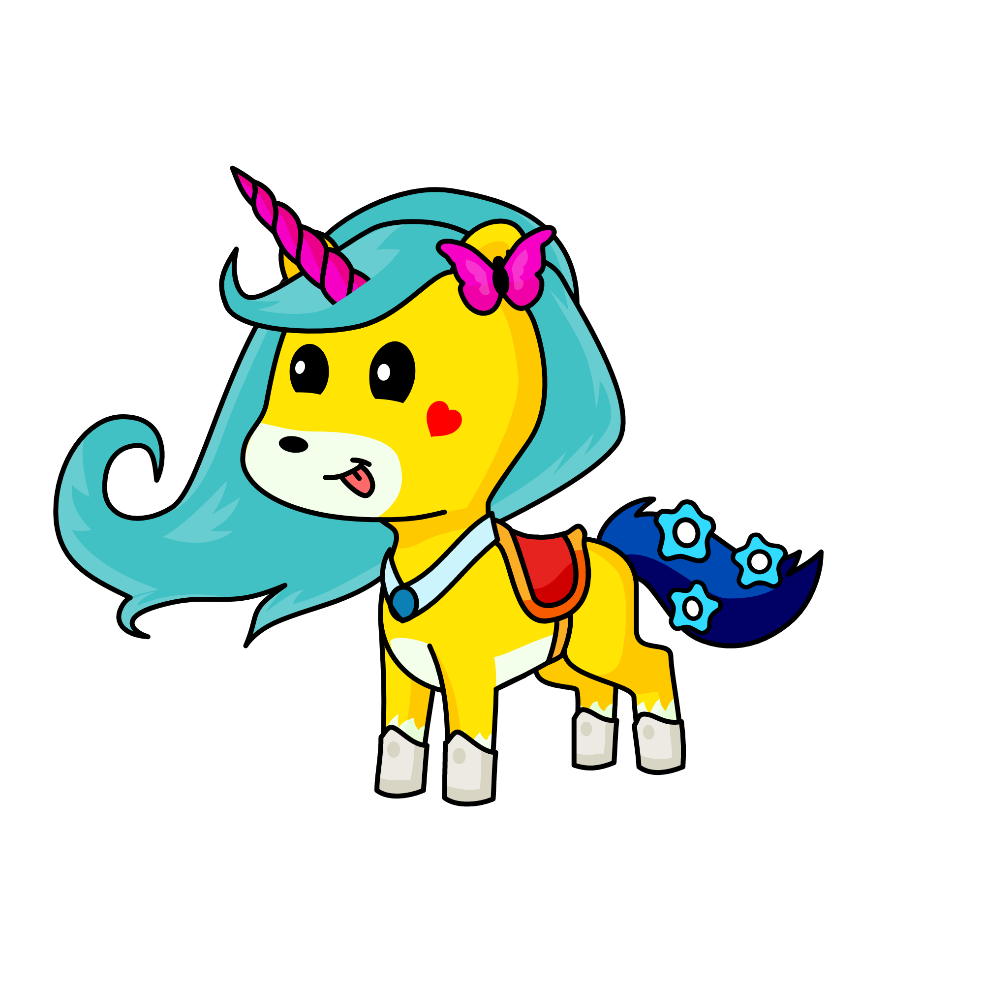 Winter, the unicorn