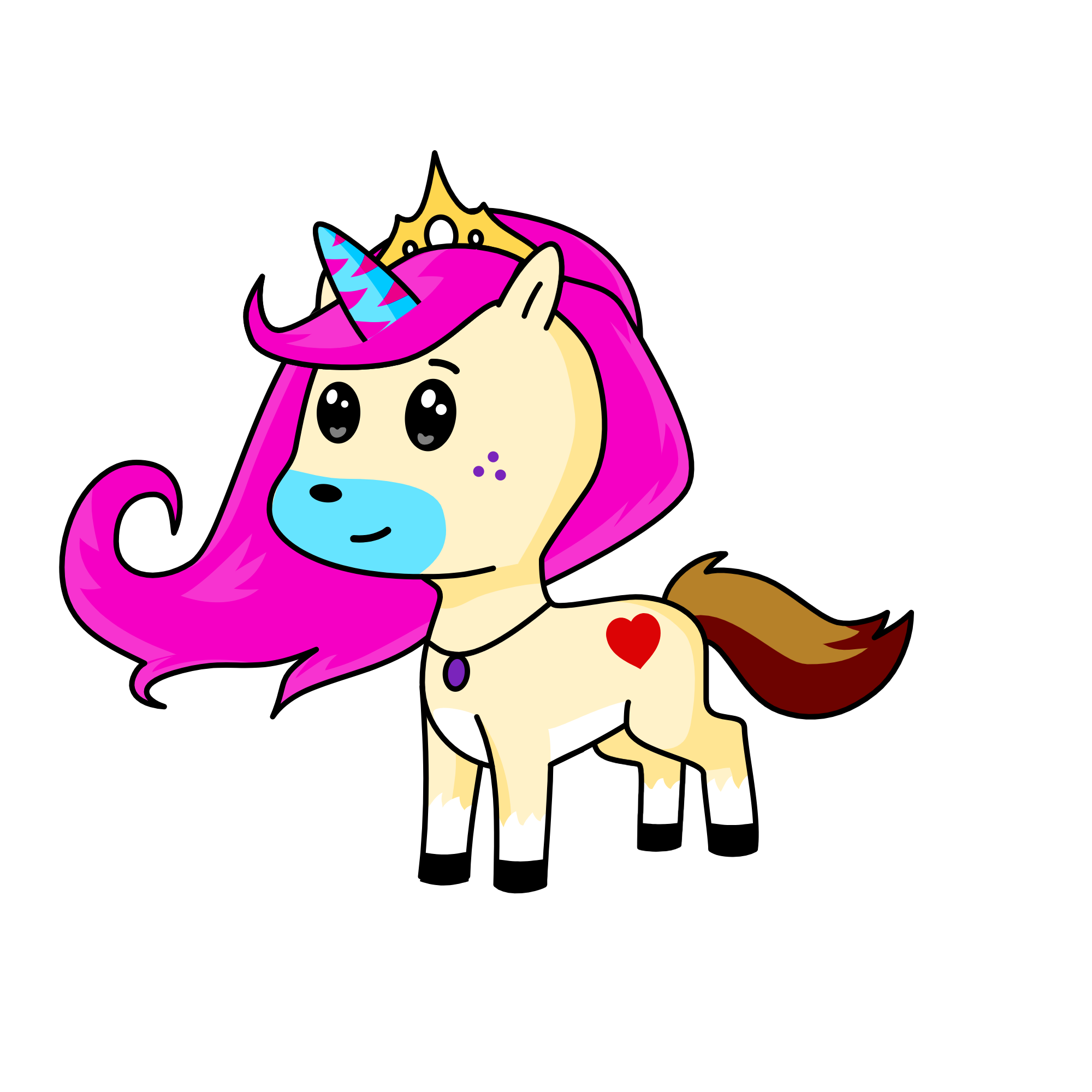 Princess unicon, the unicorn