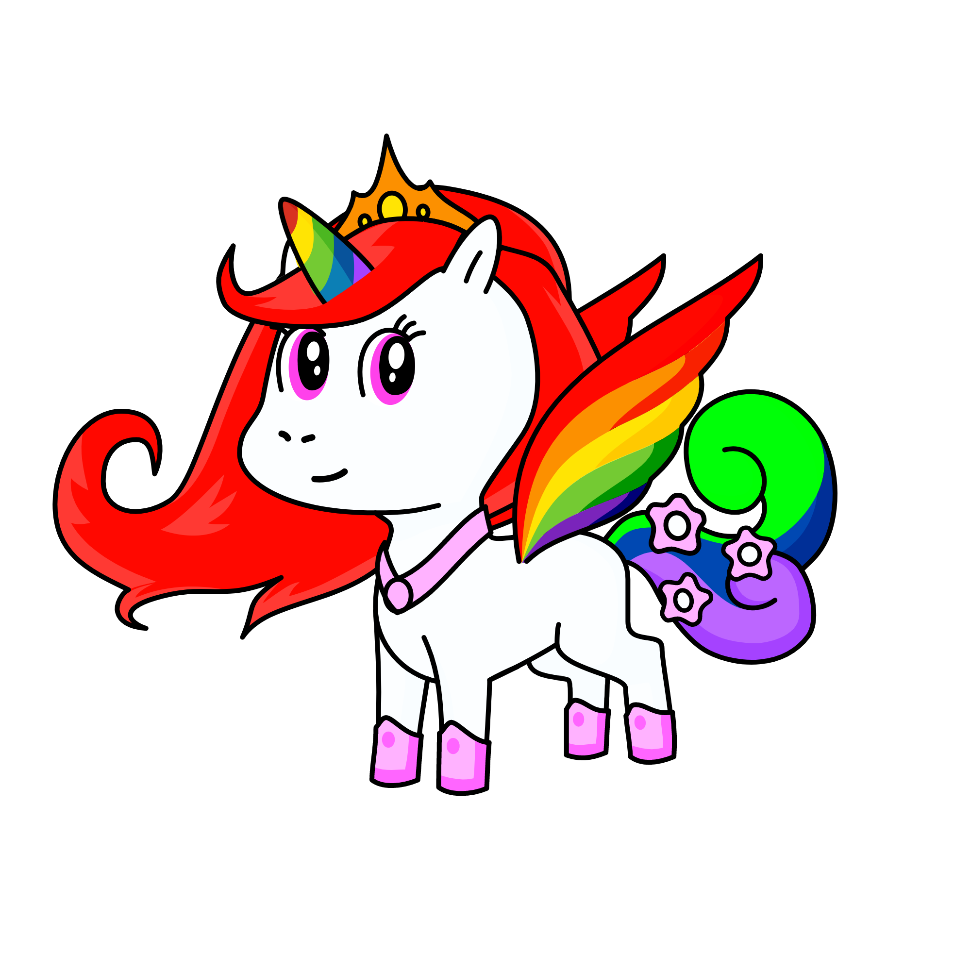 Lily (Can I be apart of the rainbow club), the unicorn