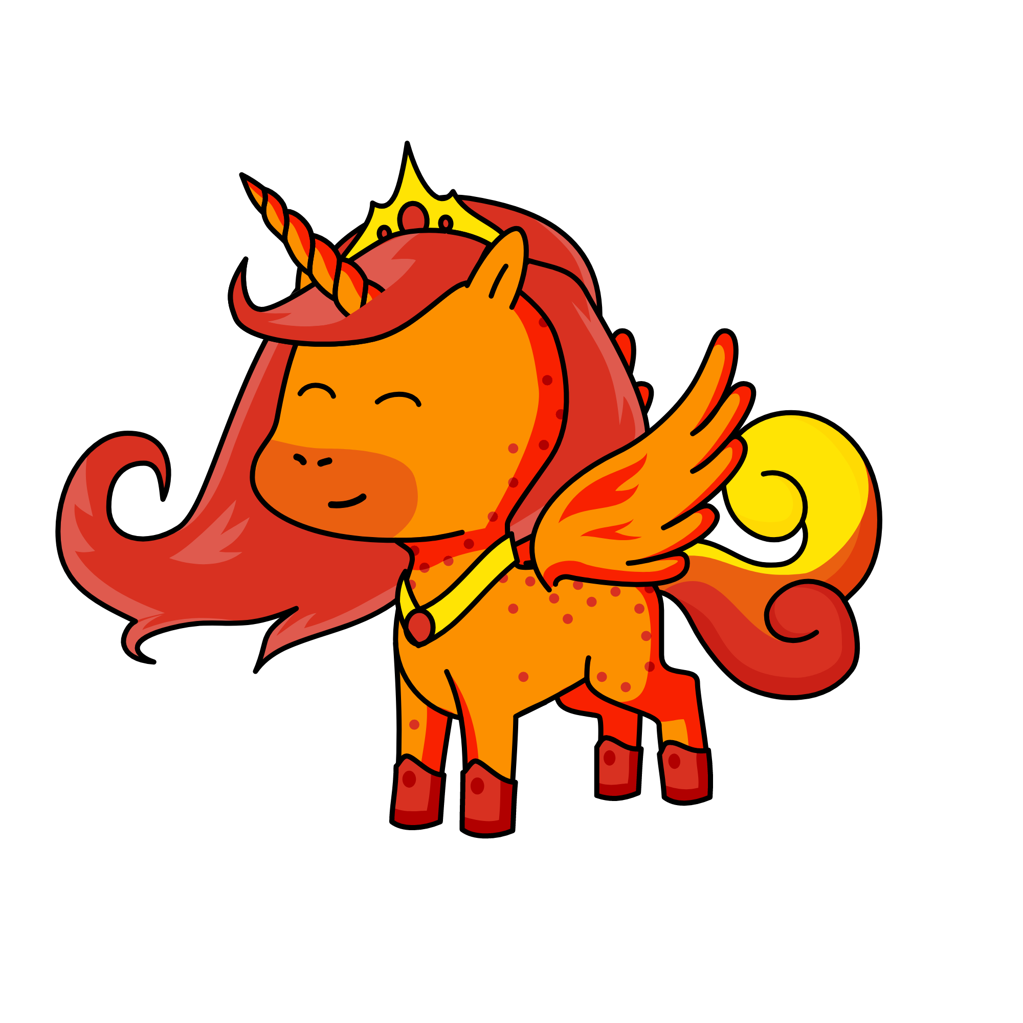 Flame Princess, the unicorn
