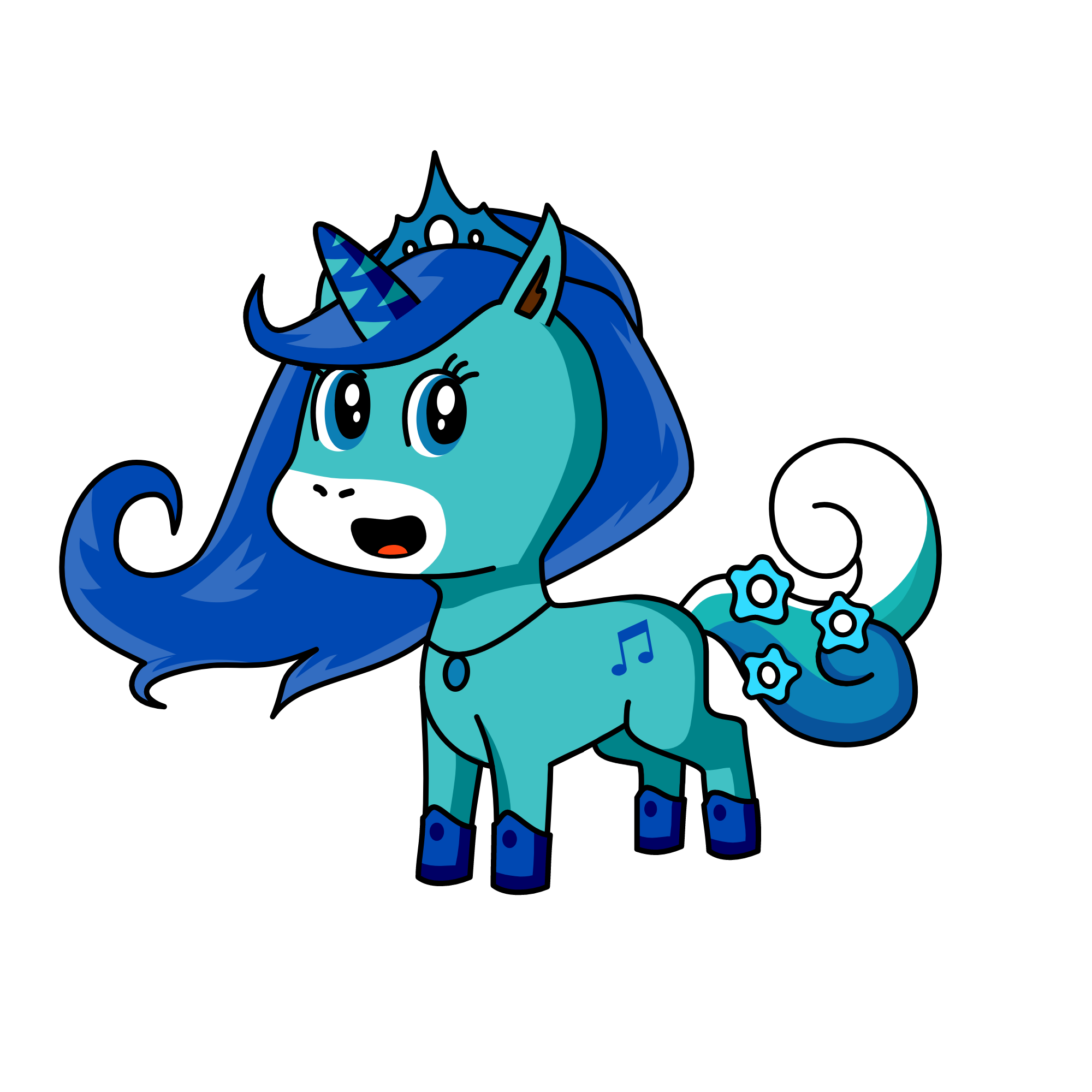 Blue Rose , the unicorn
