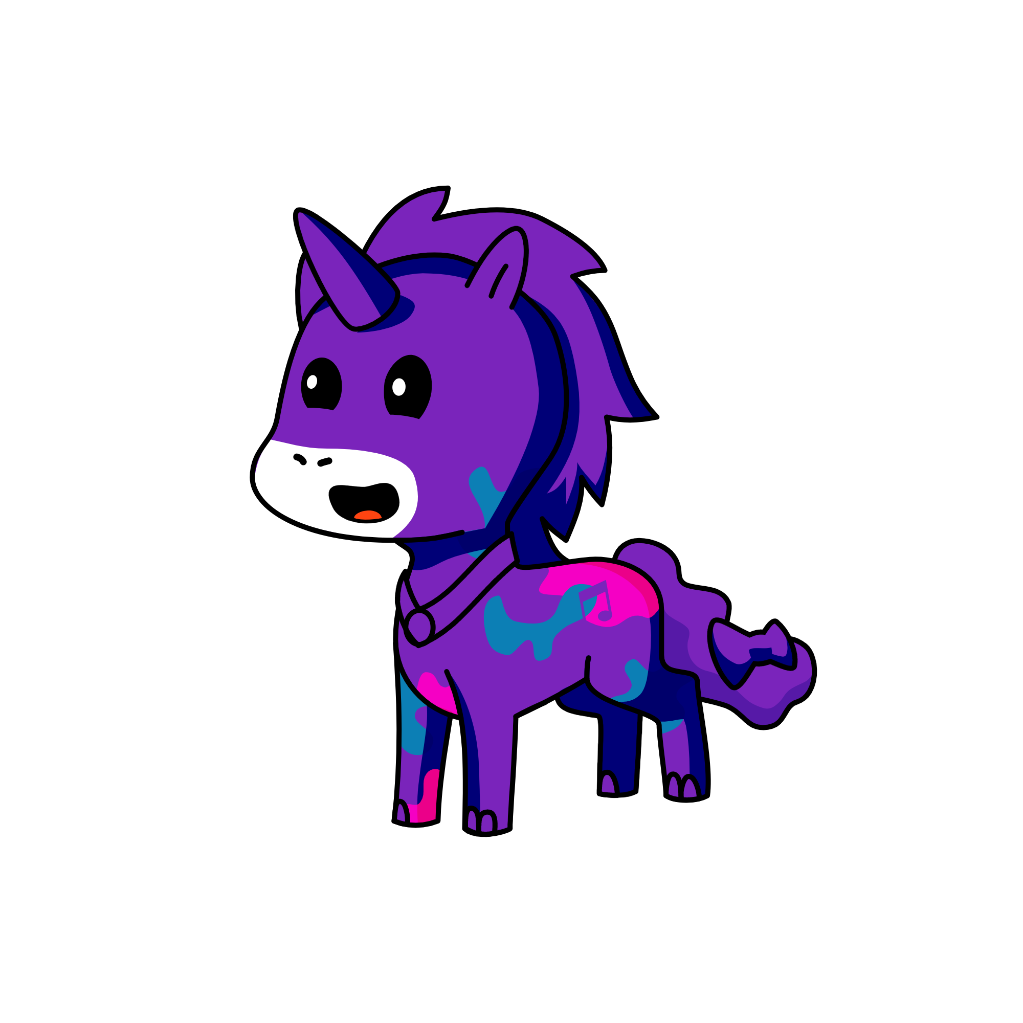purple, the unicorn