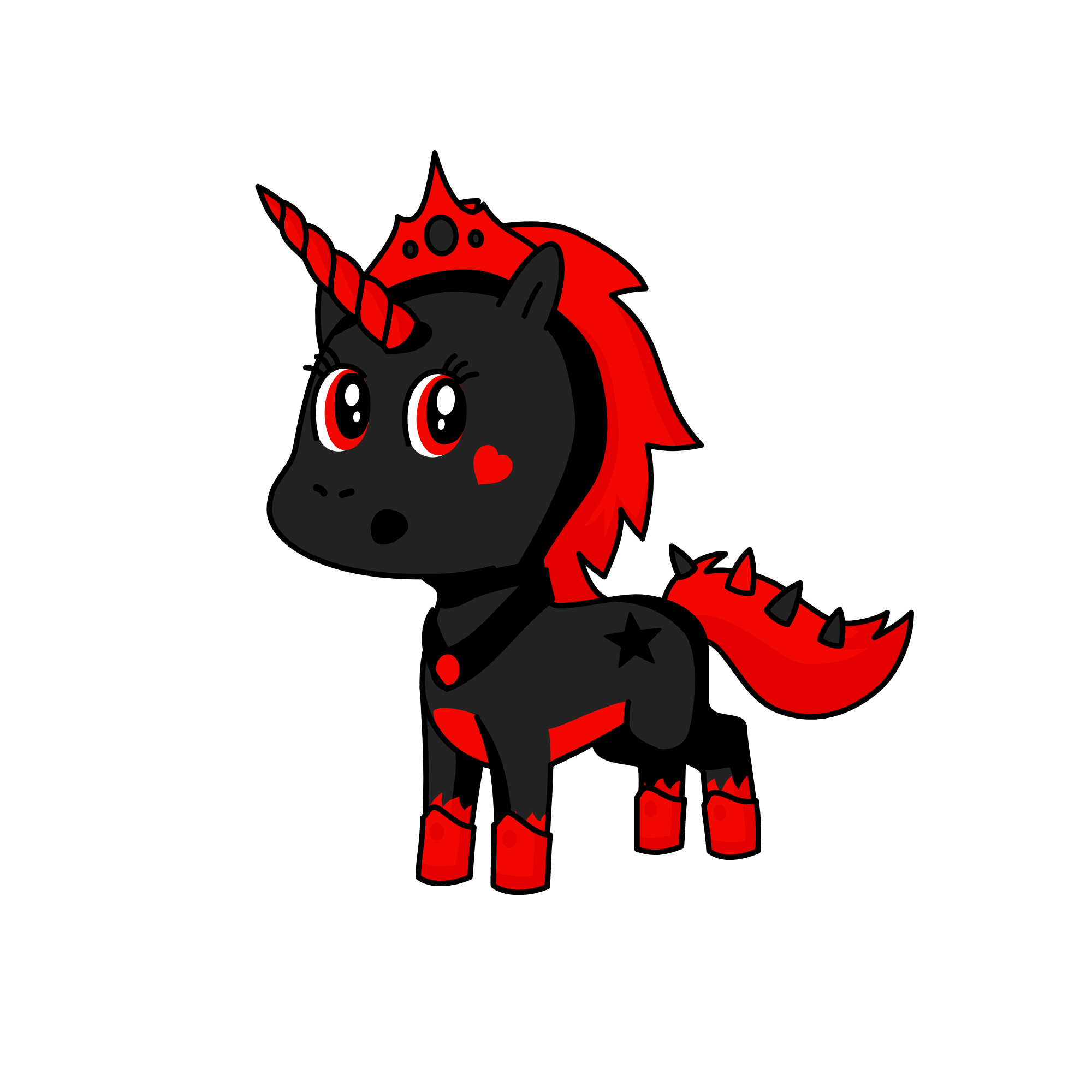 Moody, the unicorn