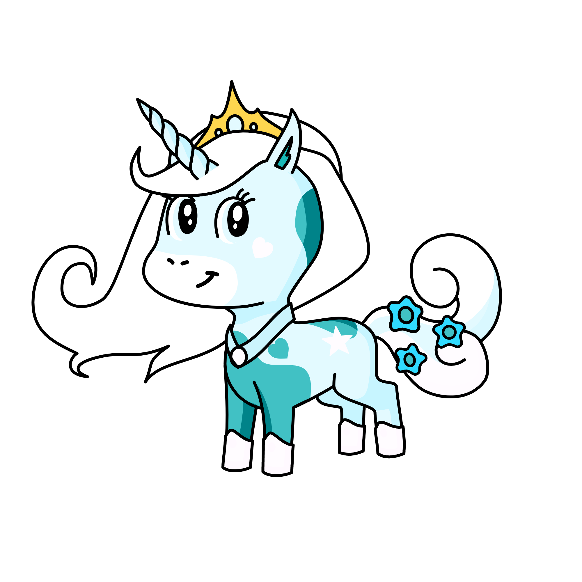 Snowflake The Snow Queen, the unicorn