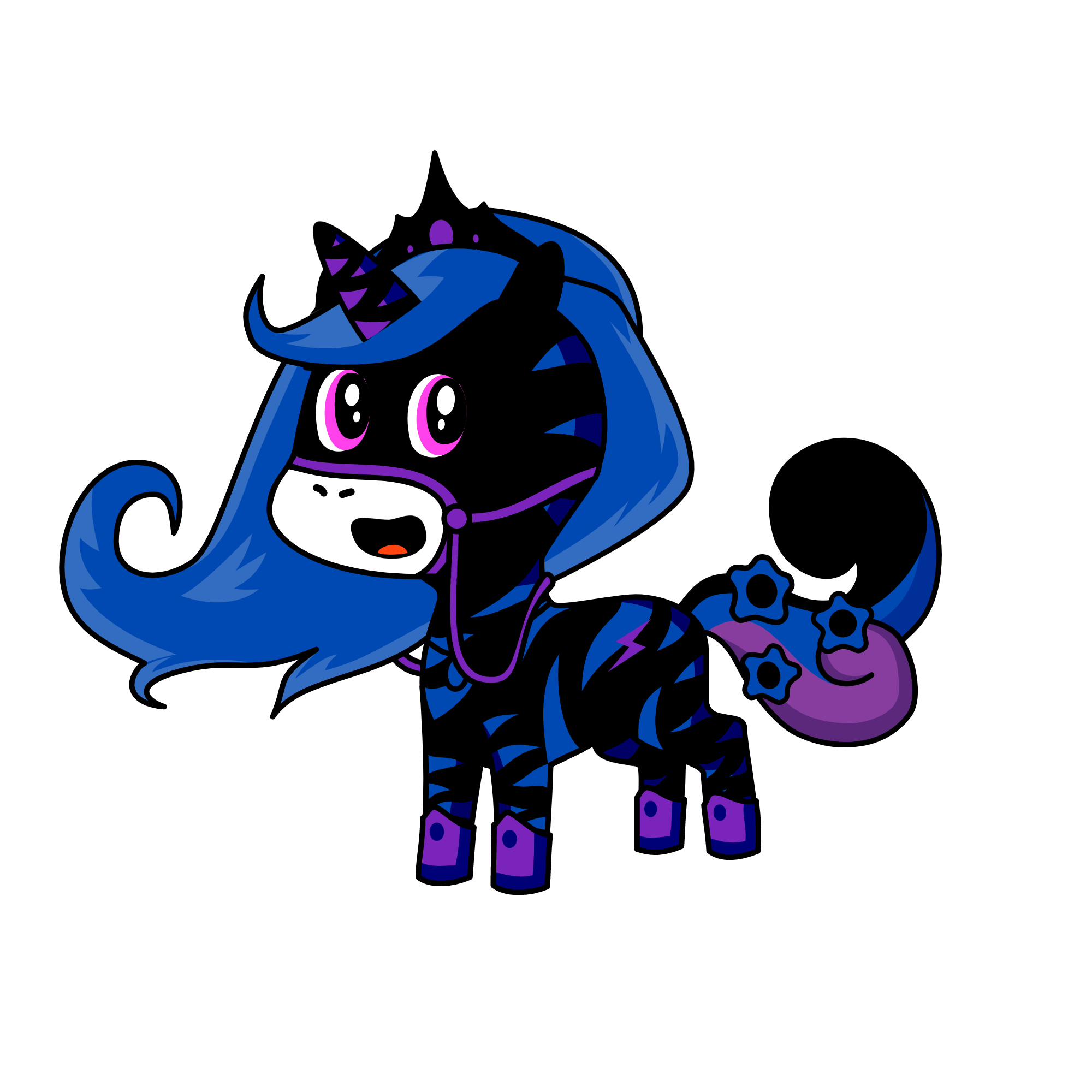 Queen of lightning thunder and the midnight sky, the unicorn
