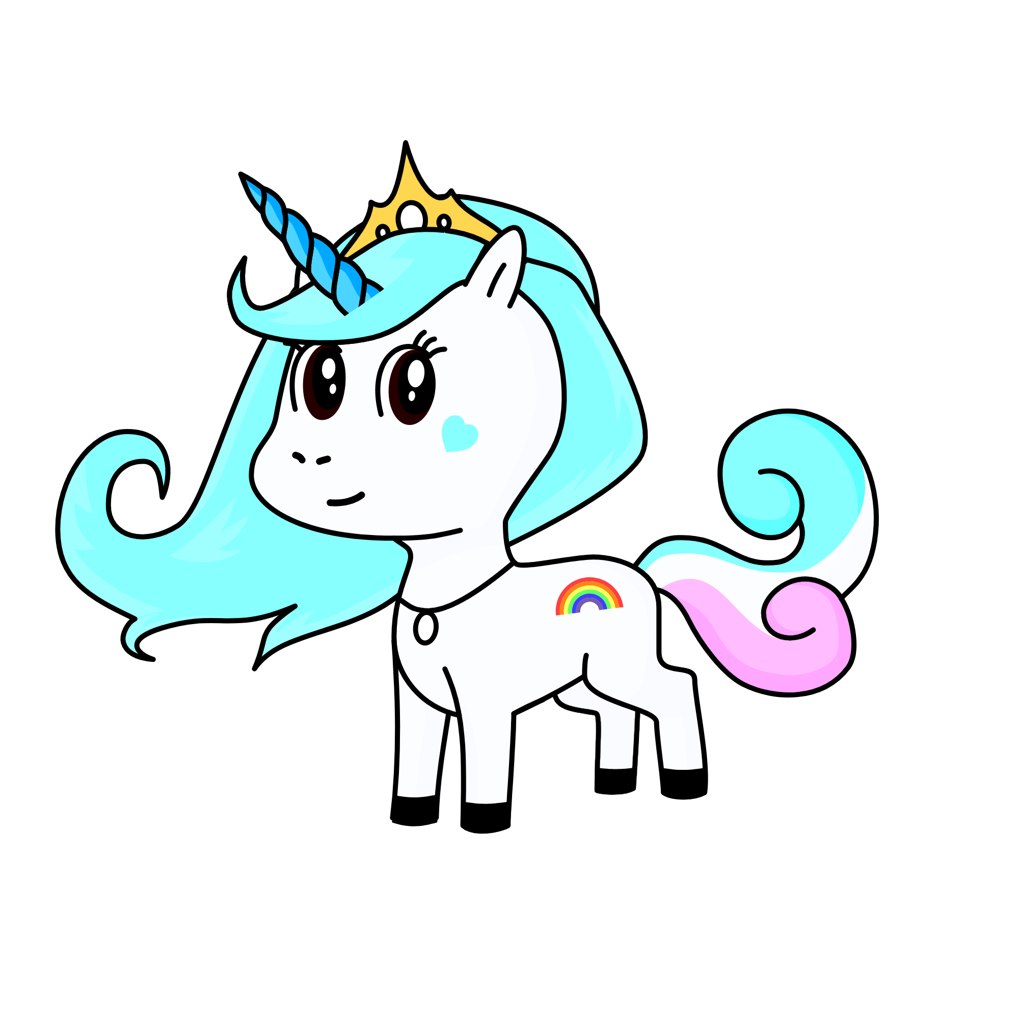 snowy, the unicorn