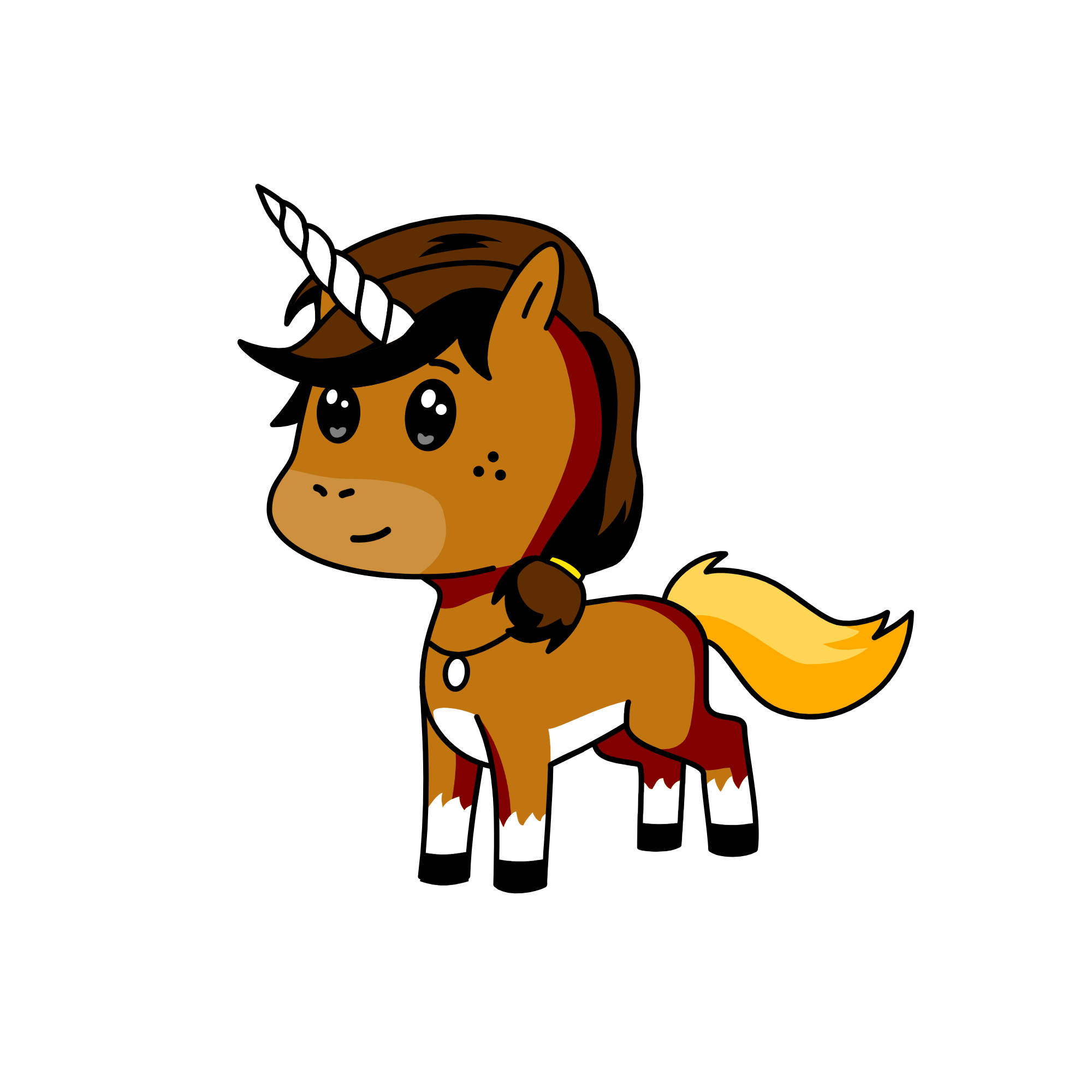 Ginger, the unicorn