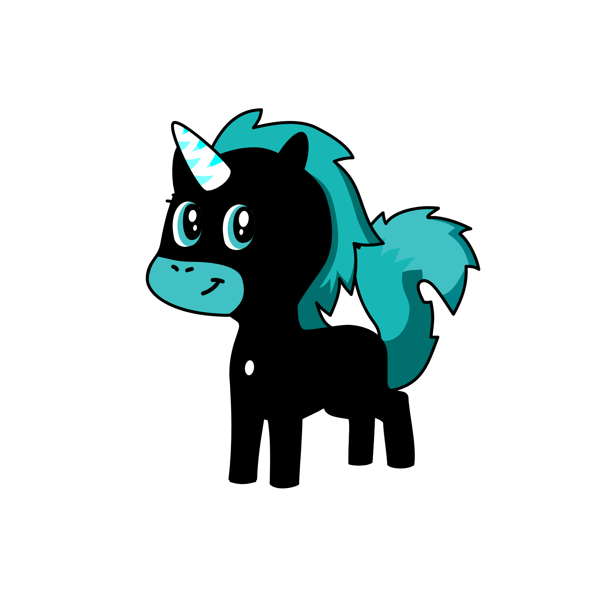 Lilia Rainbow Blast , the unicorn