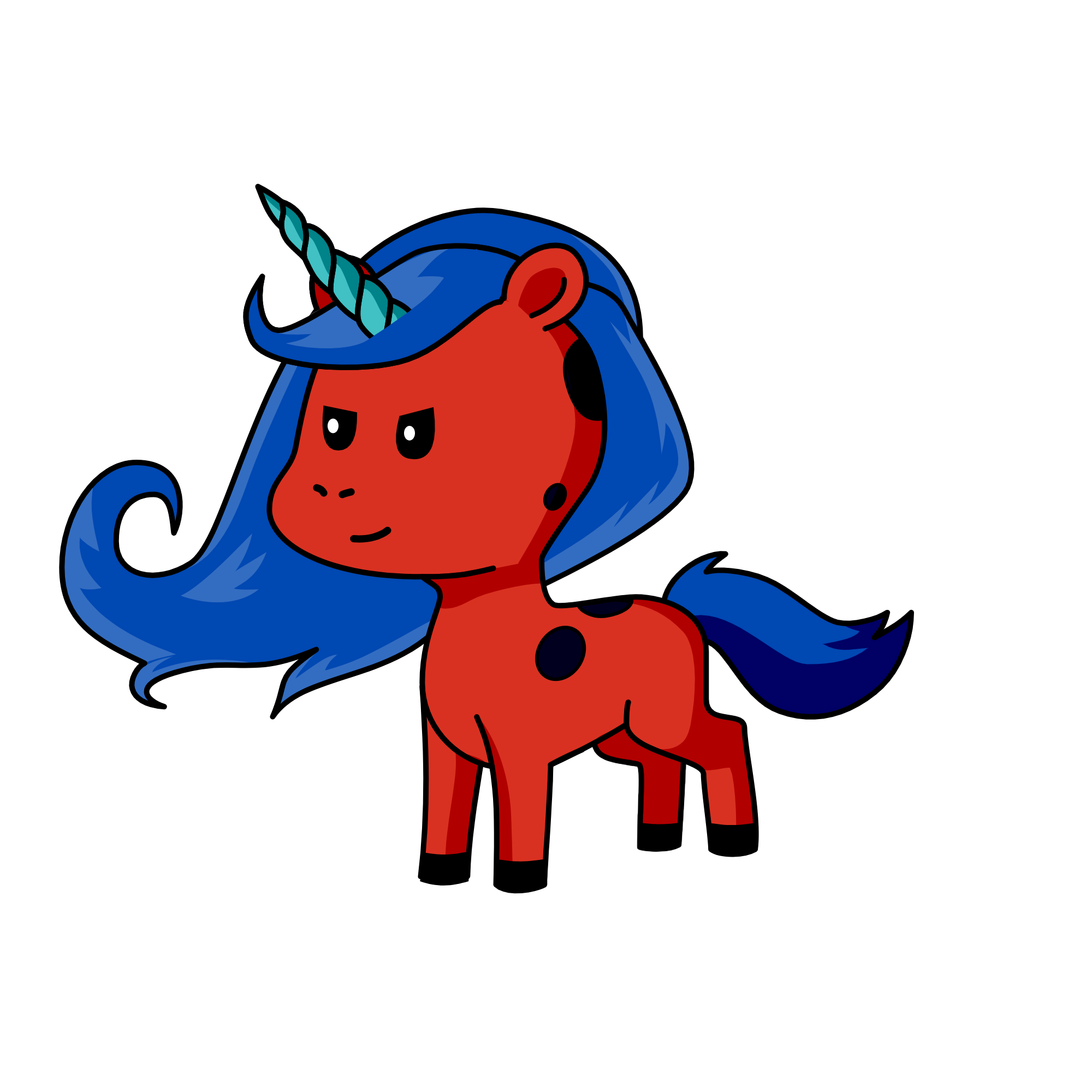 Ladybug, the unicorn