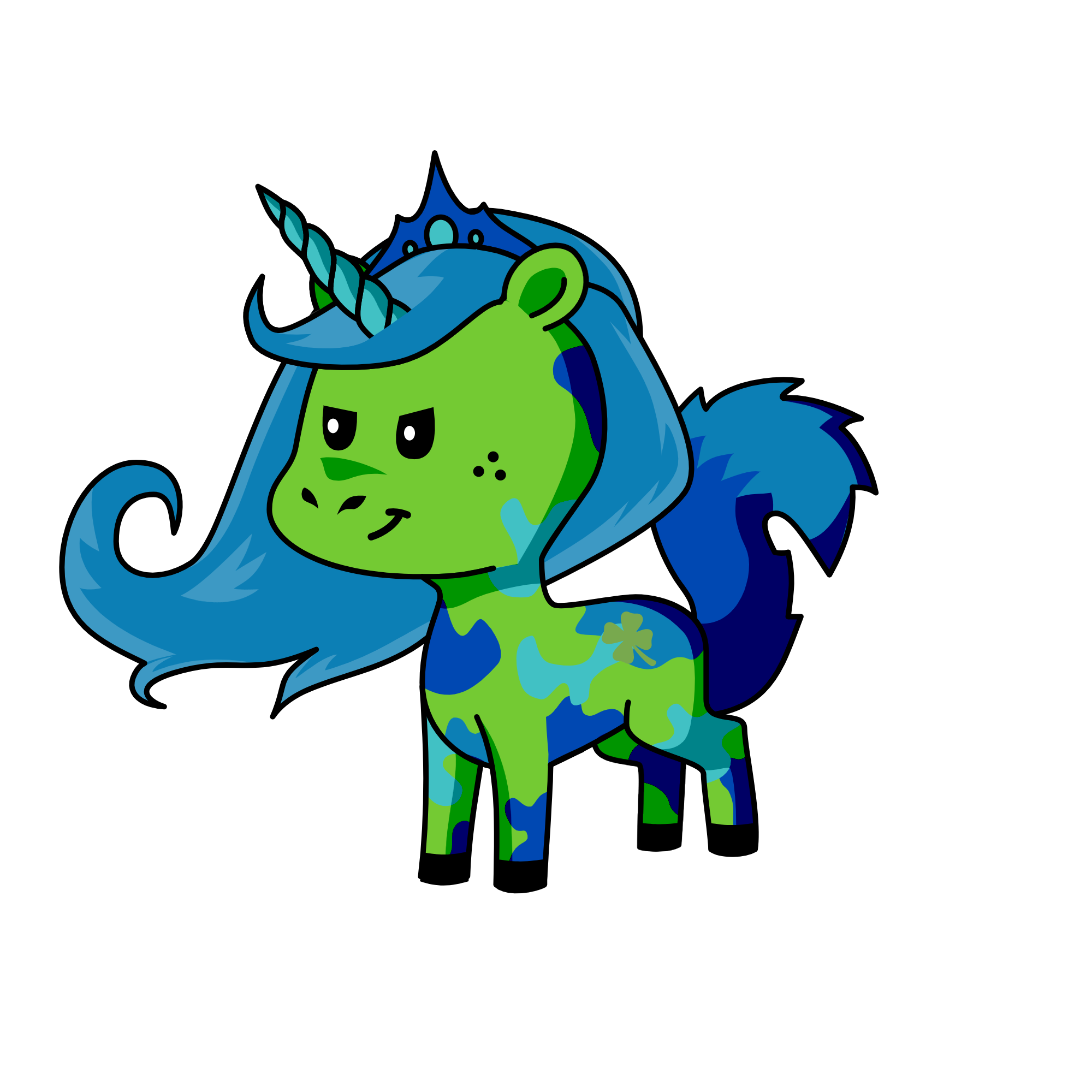 Sugar Dappledfluff the runaway unicorn princess, the unicorn